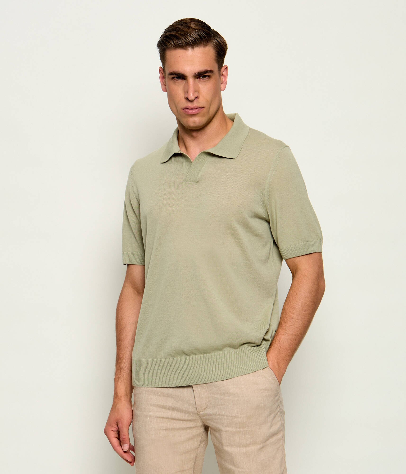 BOSS BLACK De lână polo H-Lantoni | regular fit