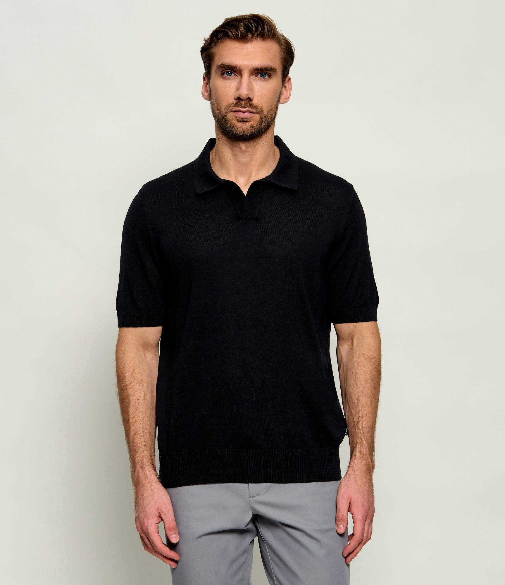 BOSS BLACK De lână polo H-Lantoni | regular fit