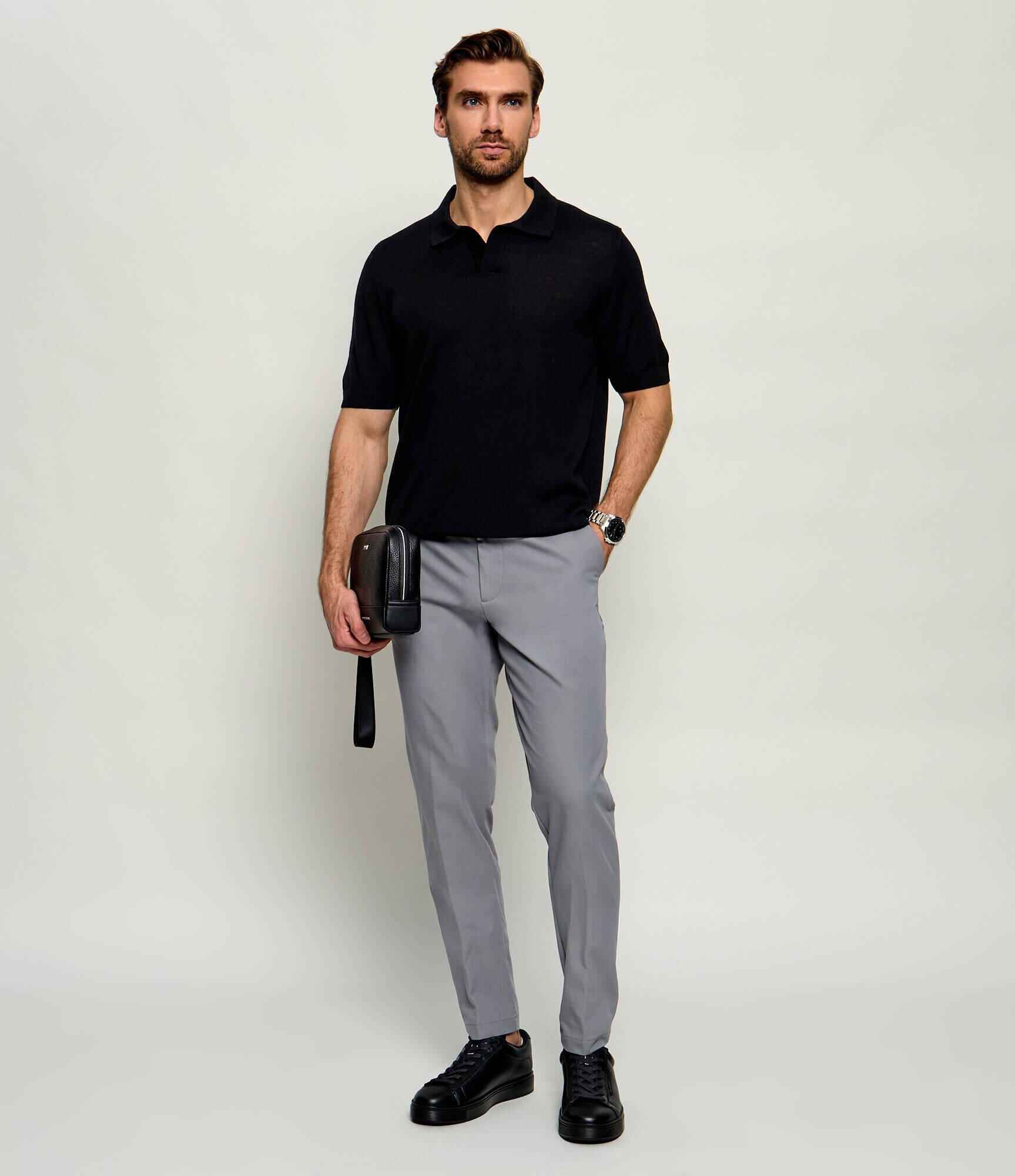 BOSS BLACK De lână polo H-Lantoni | regular fit