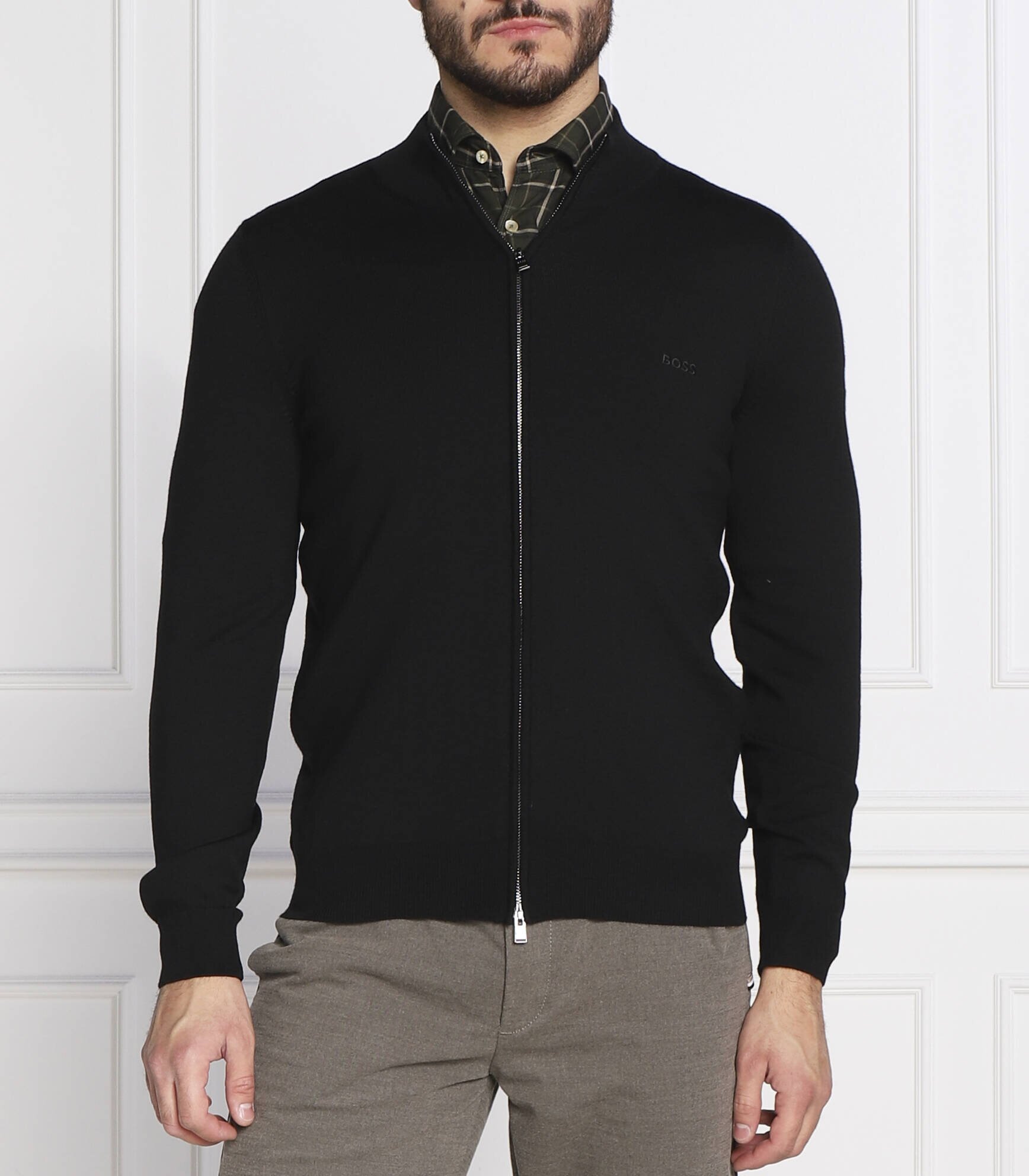 BOSS BLACK de lână pulover albany | slim fit