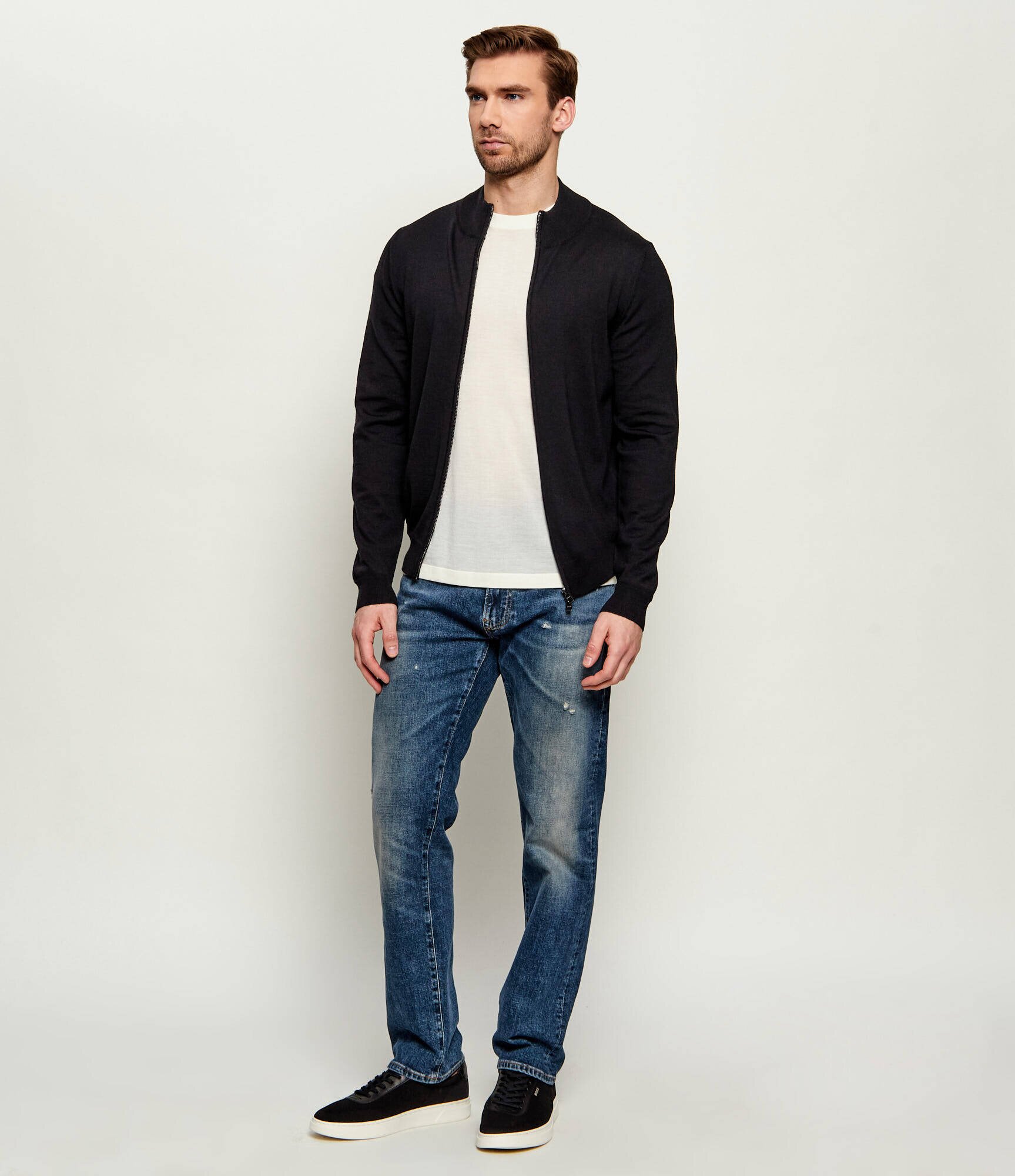 BOSS BLACK de lână pulover balonso | regular fit