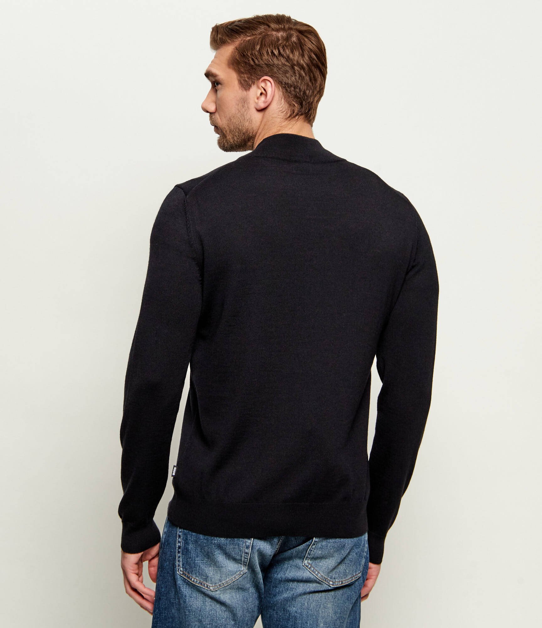 BOSS BLACK de lână pulover balonso | regular fit