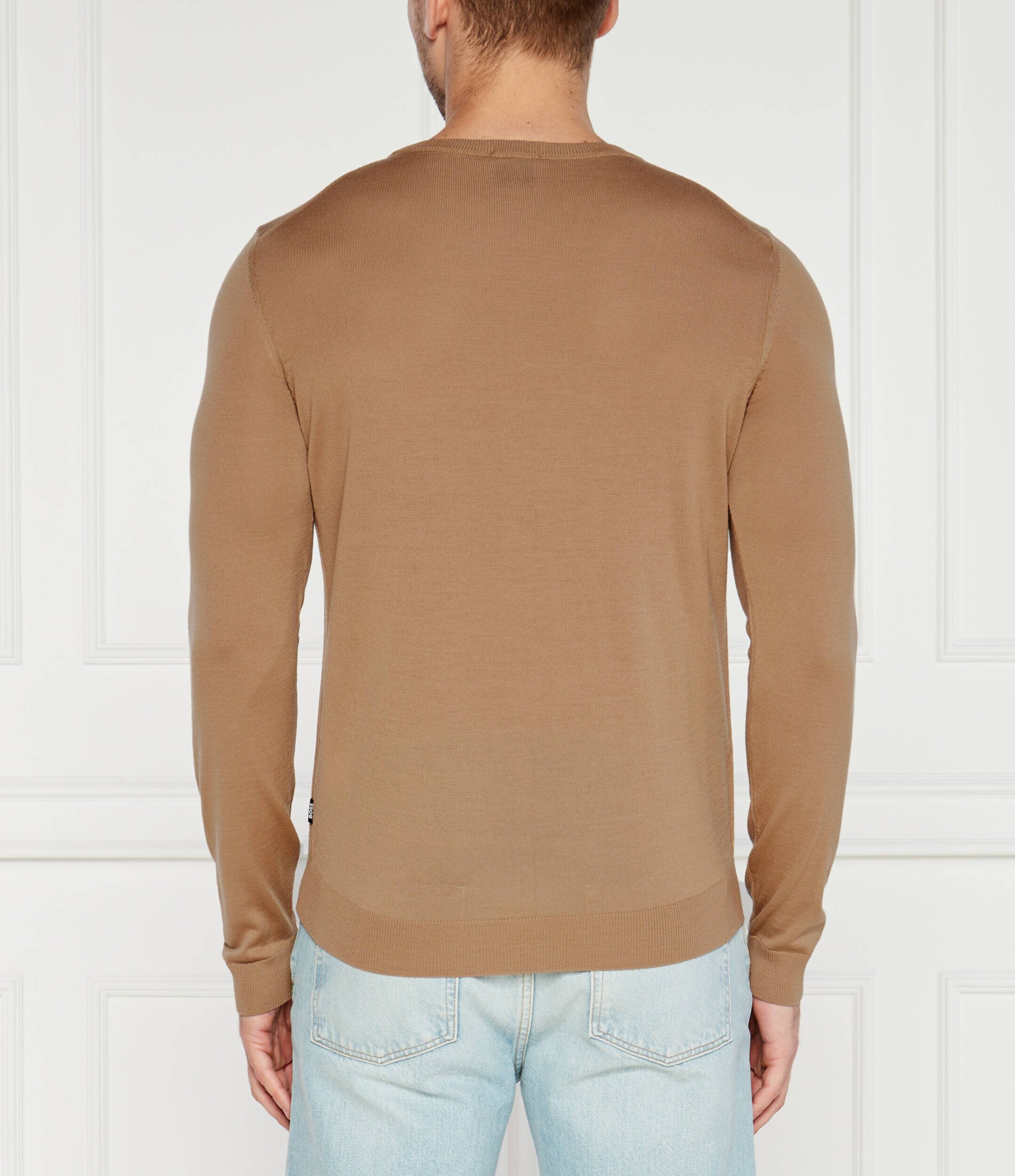 BOSS BLACK de lână pulover leno-p | slim fit