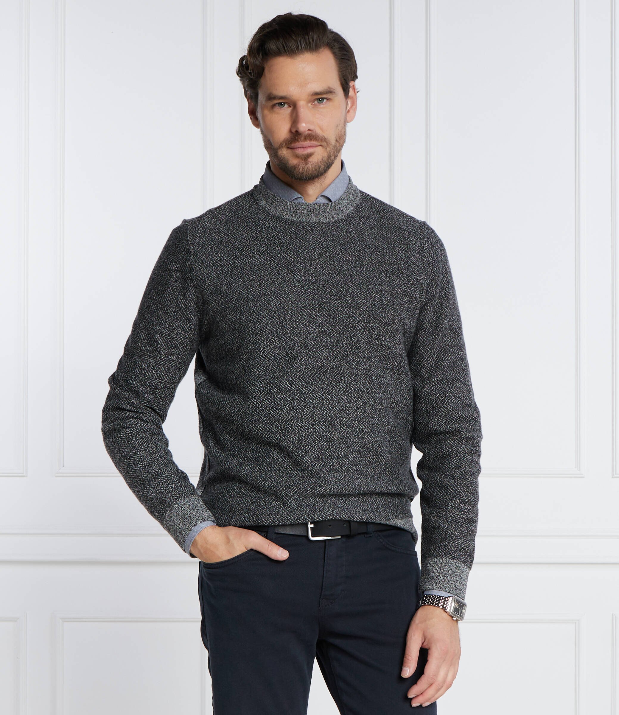 BOSS BLACK De lână pulover Marameo | Regular Fit