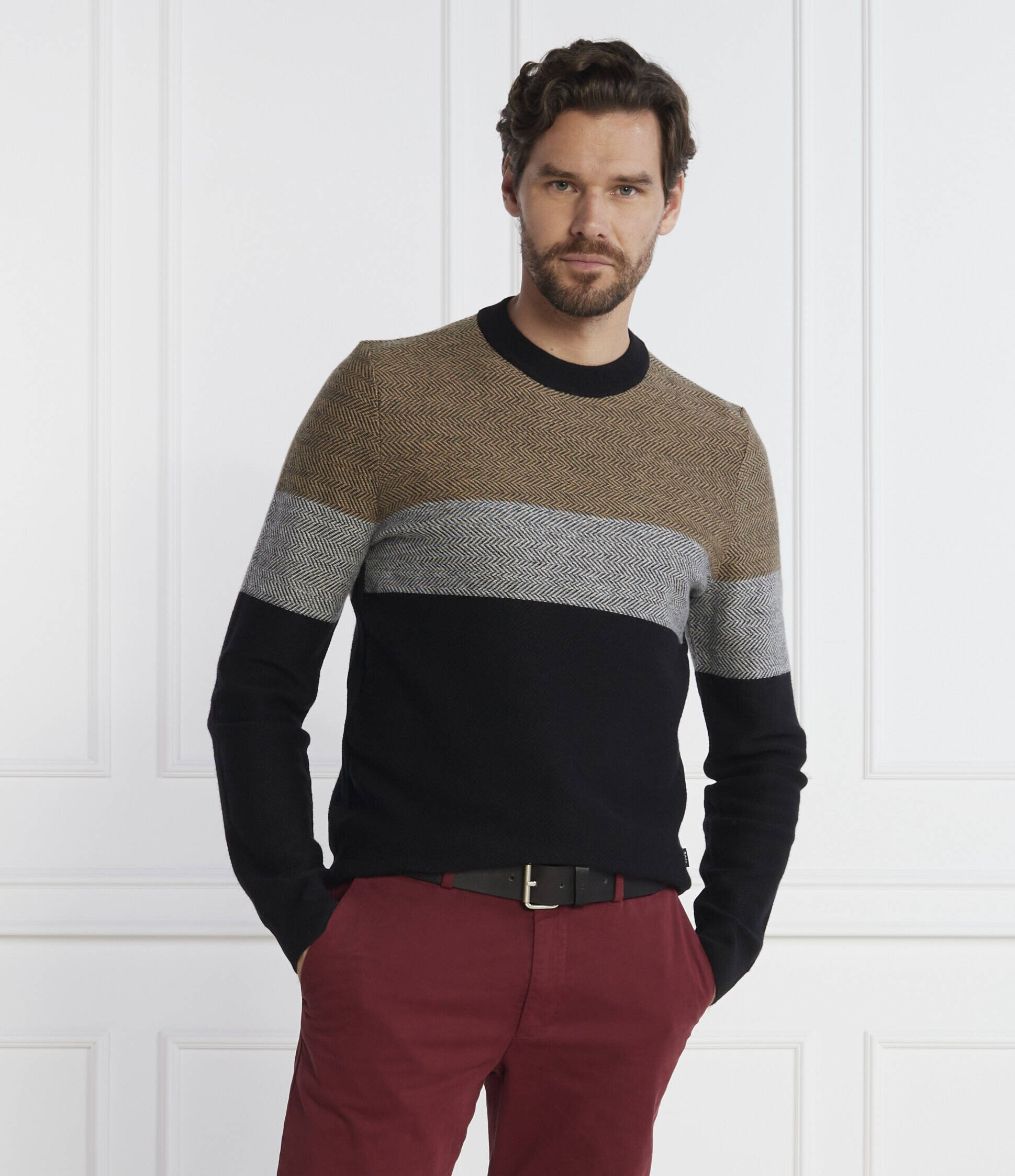BOSS BLACK De lână pulover Marameo | Regular Fit