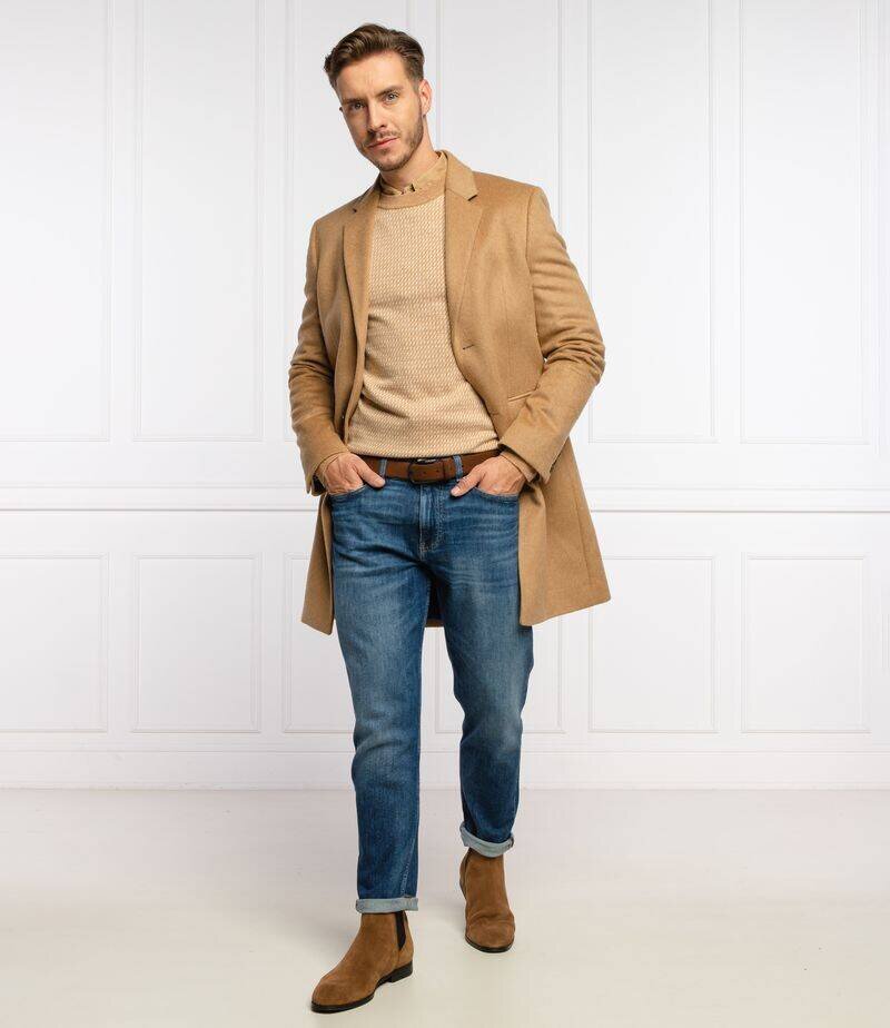 BOSS BLACK De lână pulover Nettuno | Longline Fit