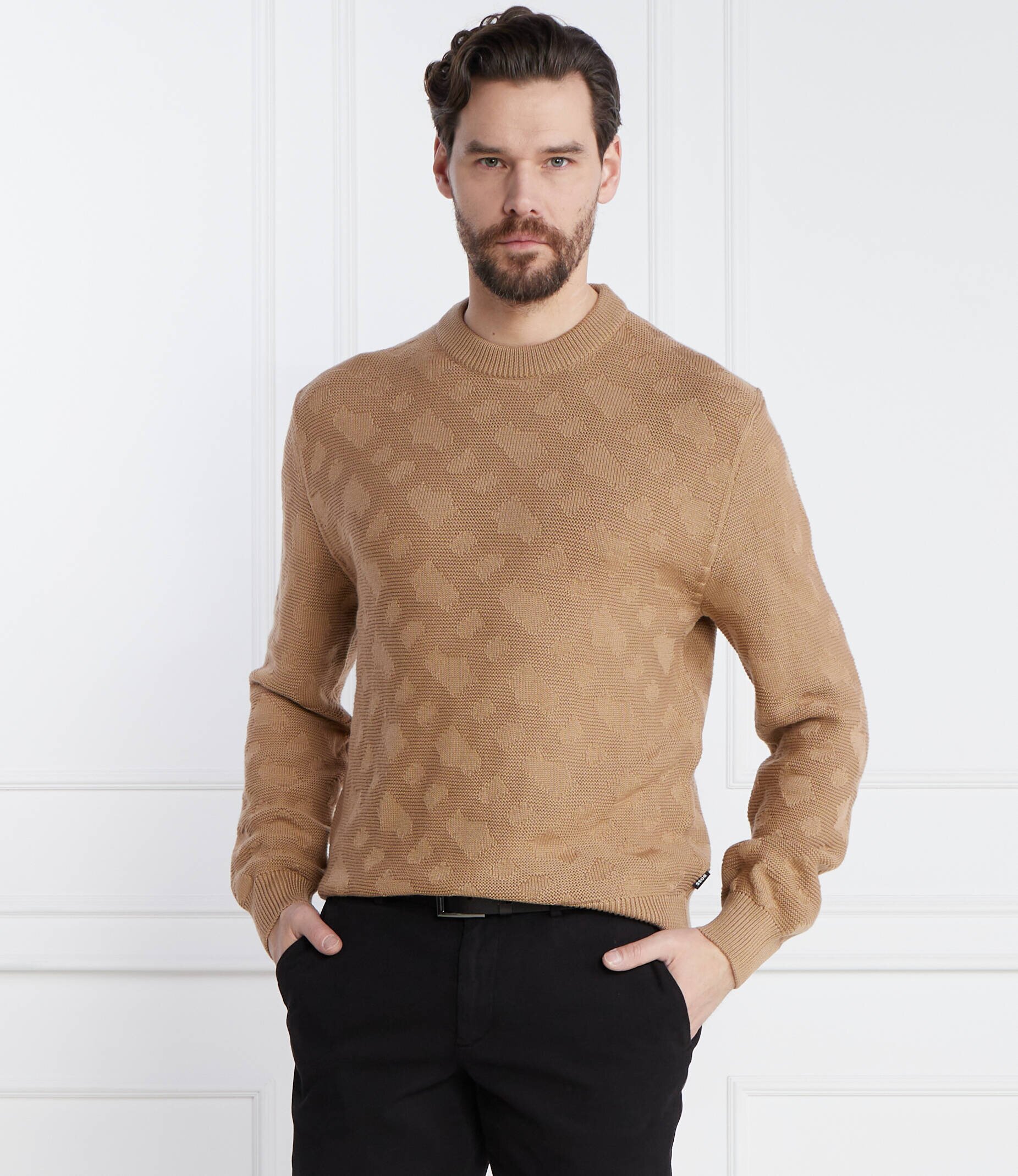 BOSS BLACK De lână pulover Palao | Regular Fit