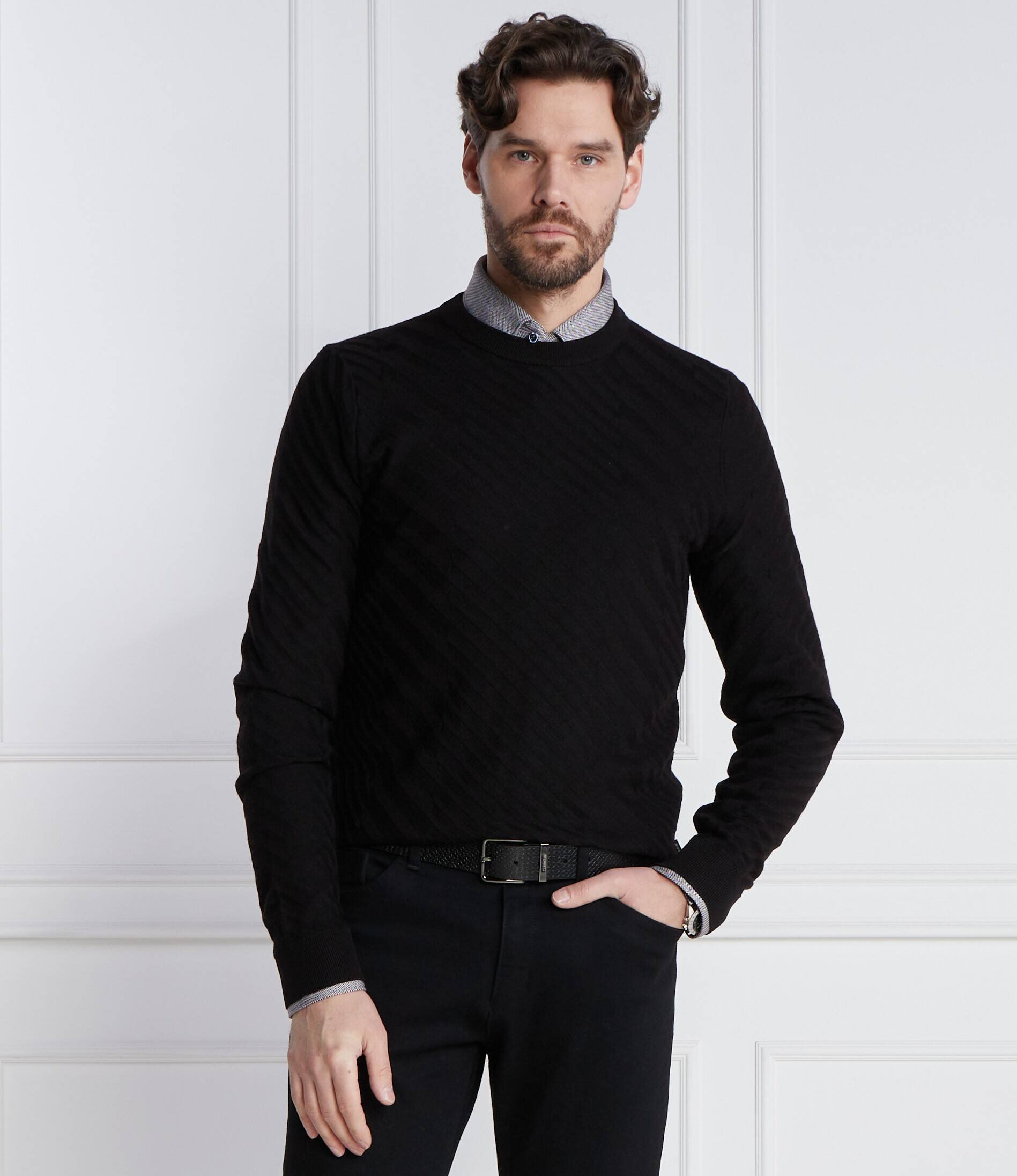 BOSS BLACK De lână pulover Palwino | Regular Fit