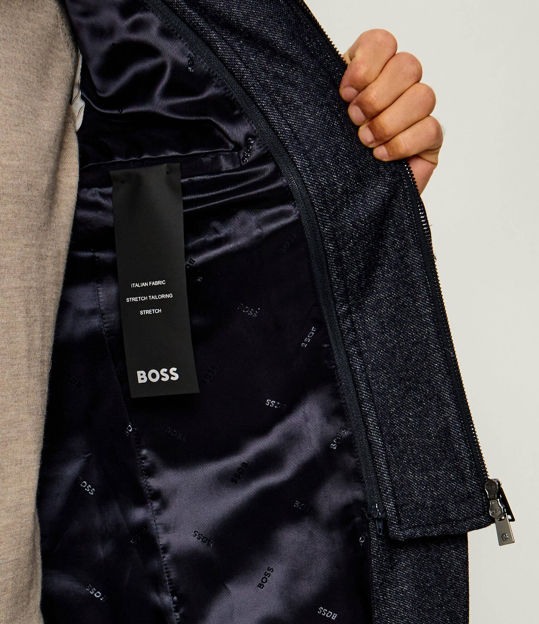 BOSS BLACK De lână sacou 2 în 1 H-Hutson-Bib-264 | Slim Fit