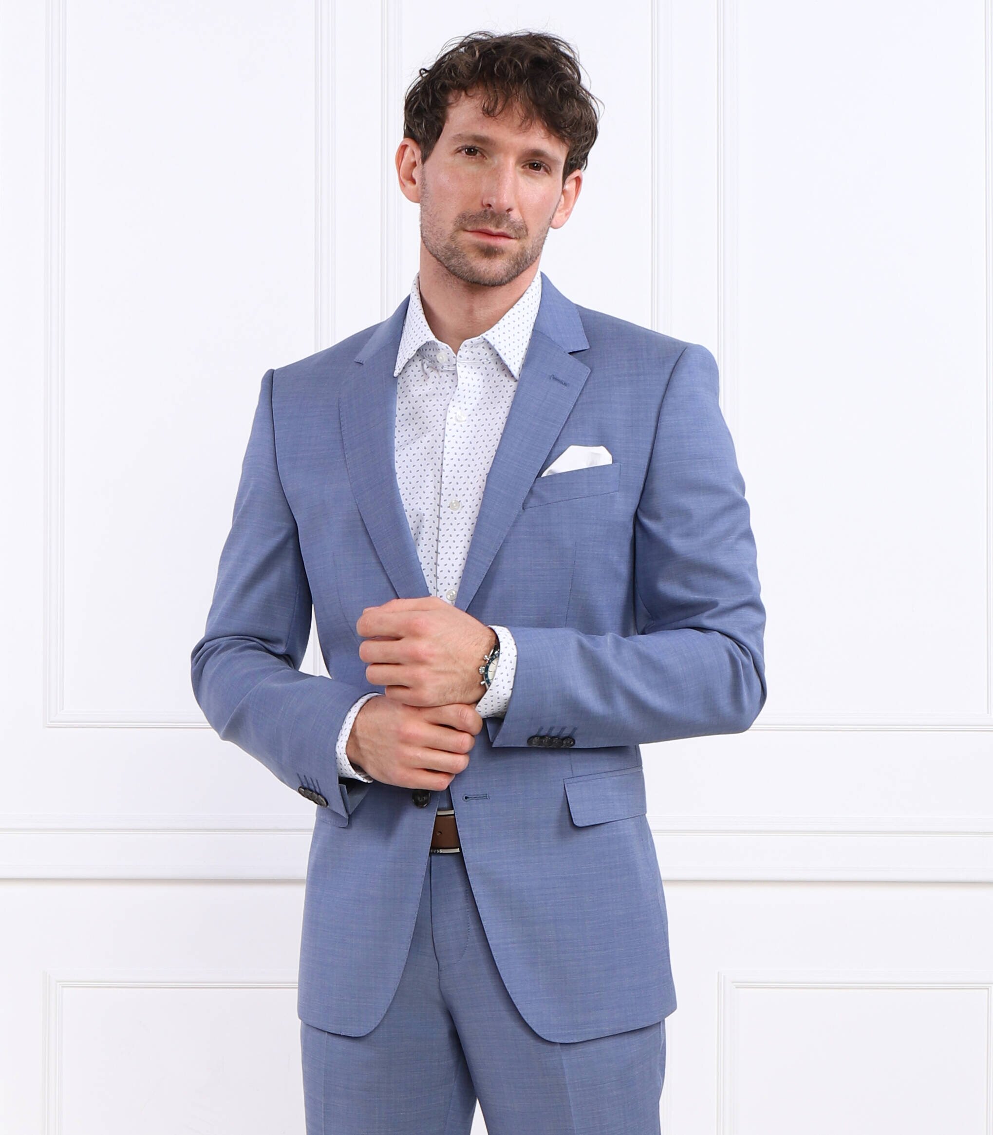 BOSS BLACK de lână sacou h-huge-mm-224 | slim fit