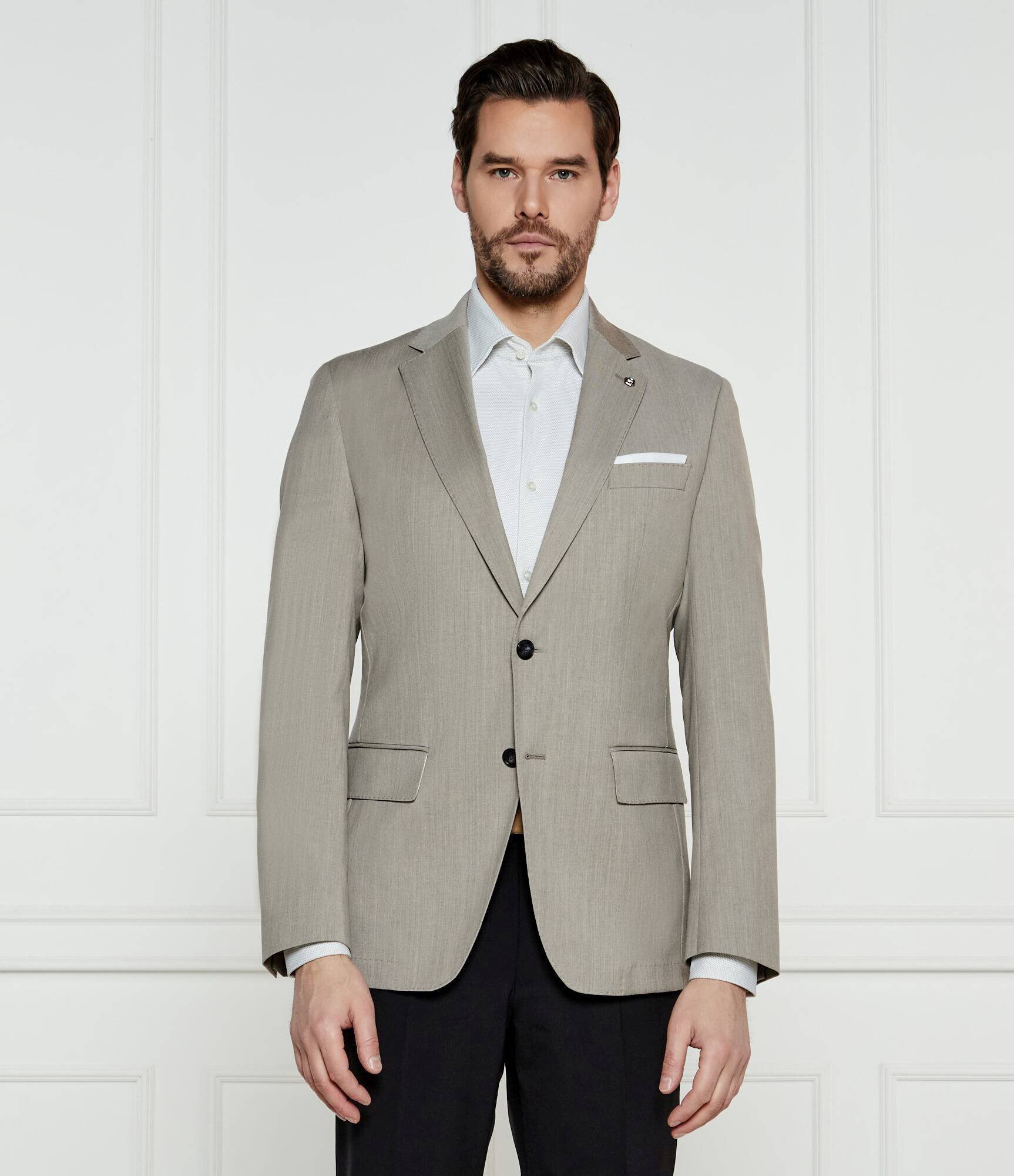 BOSS BLACK De lână sacou H-Hutson-233 | Slim Fit | stretch