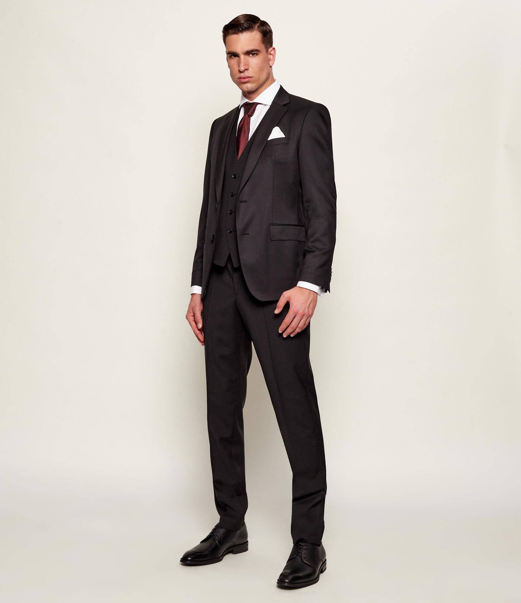BOSS BLACK De lână sacou | Slim Fit