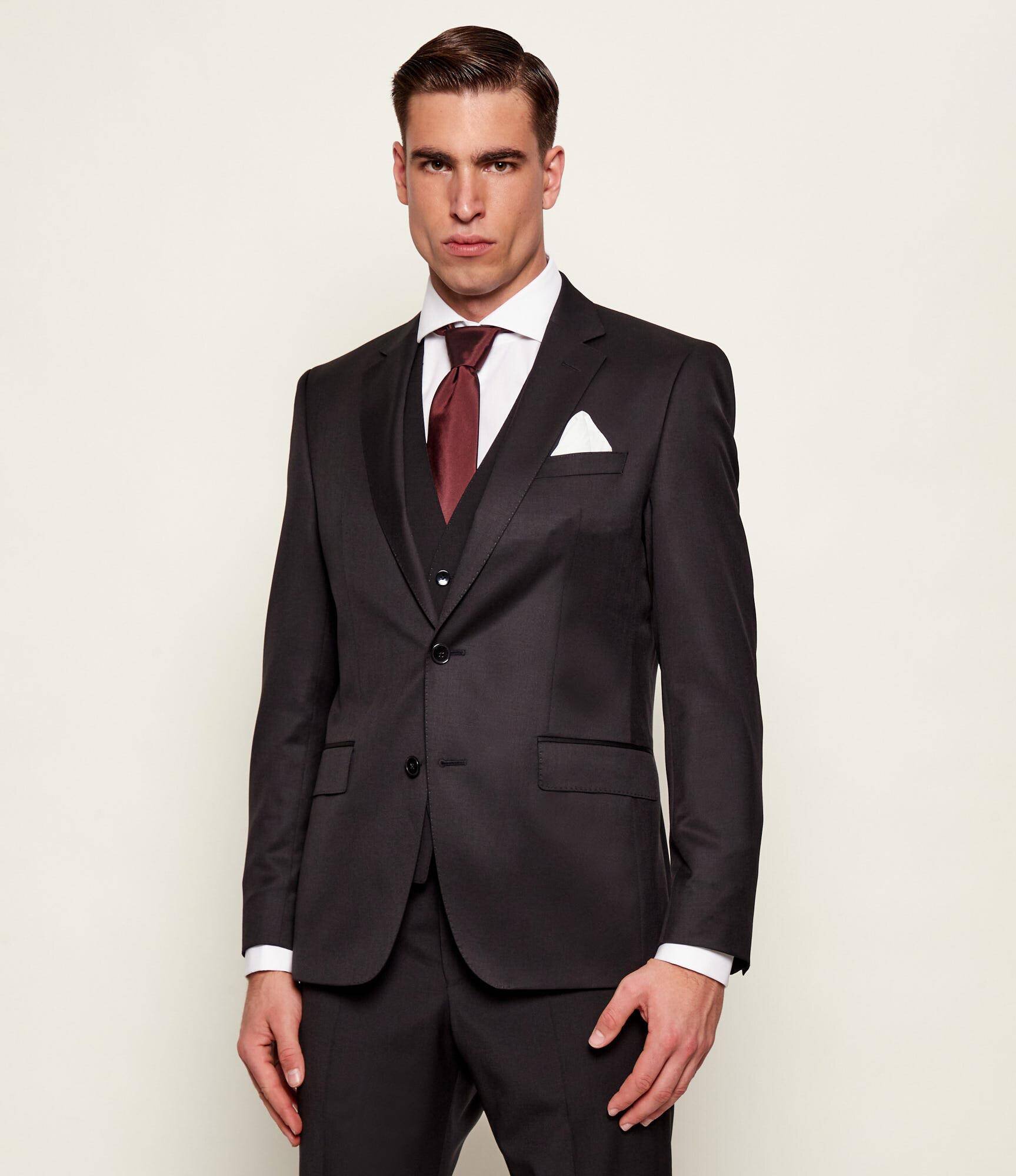 BOSS BLACK De lână sacou | Slim Fit