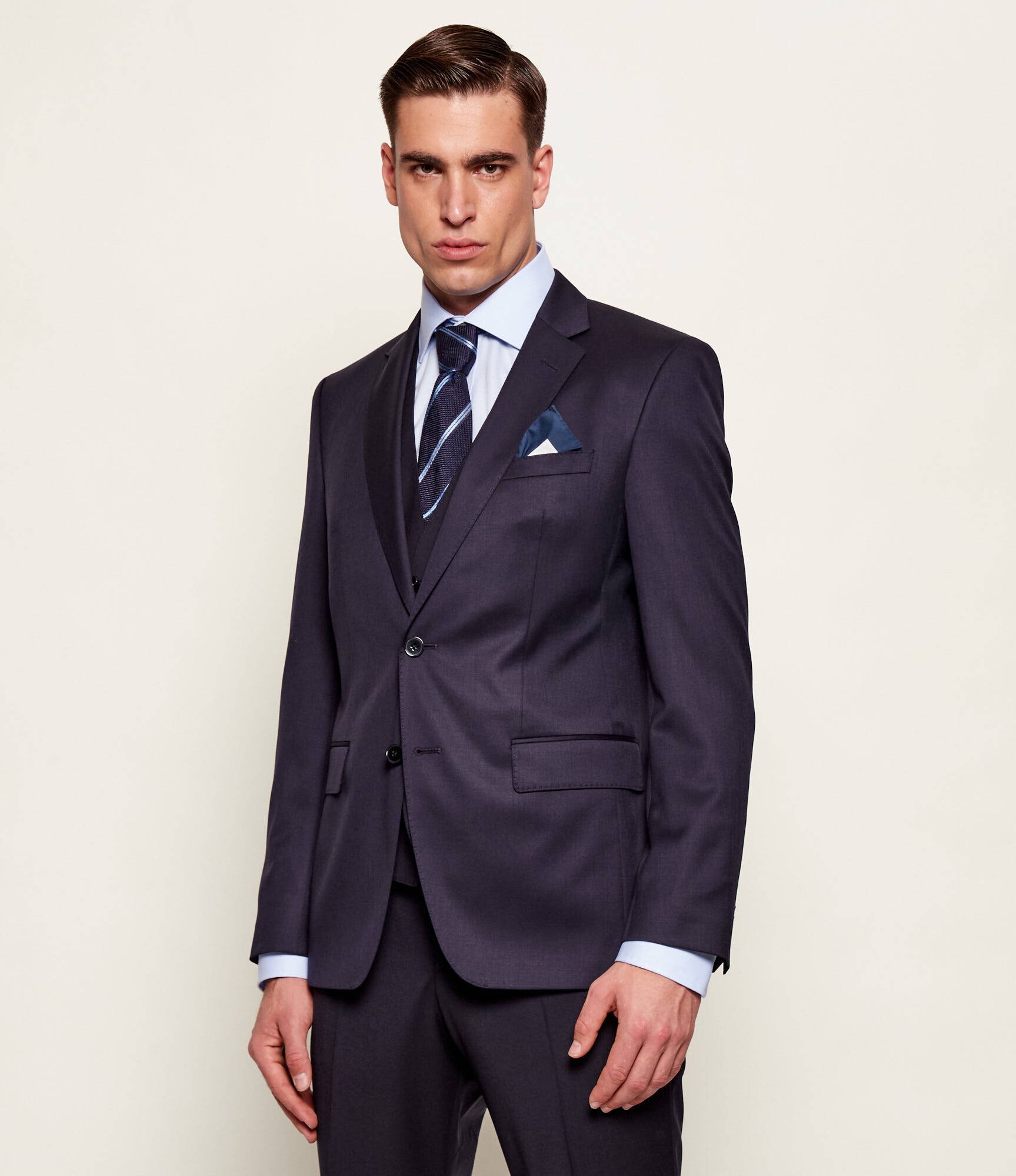 BOSS BLACK De lână sacou | Slim Fit
