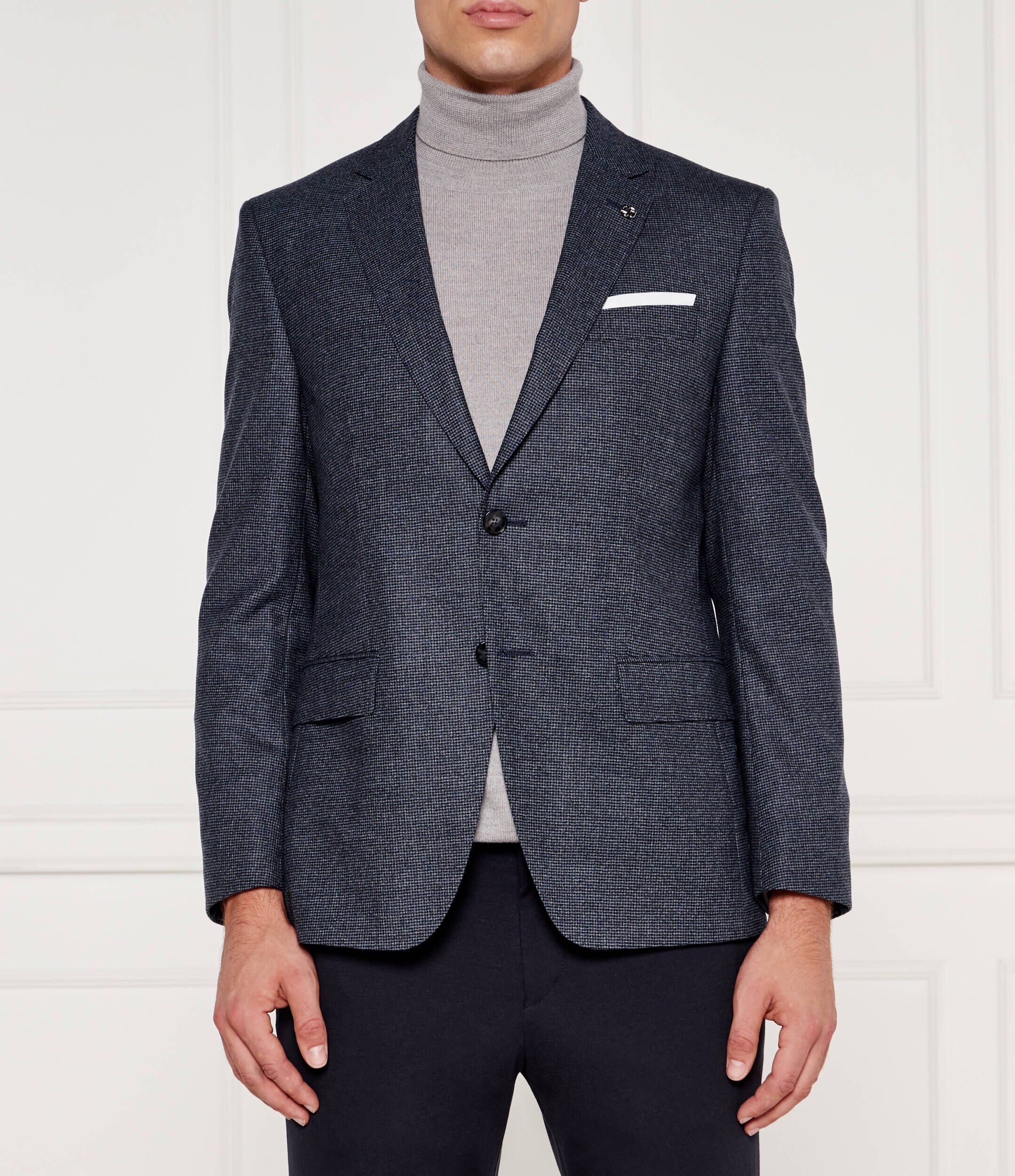 BOSS BLACK De lână sacou | Slim Fit