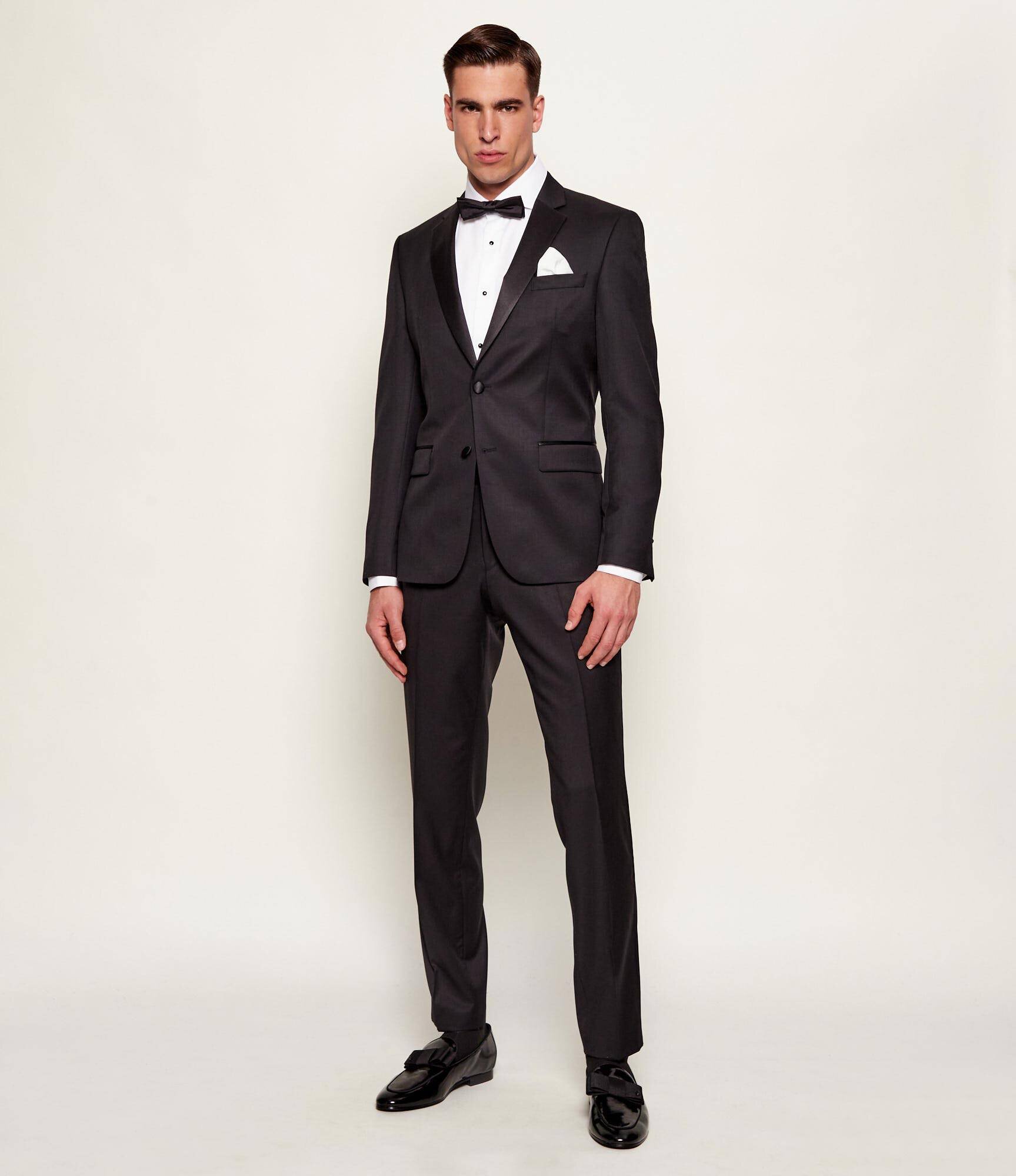 BOSS BLACK De lână sacou | Slim Fit cu adaos de mătase