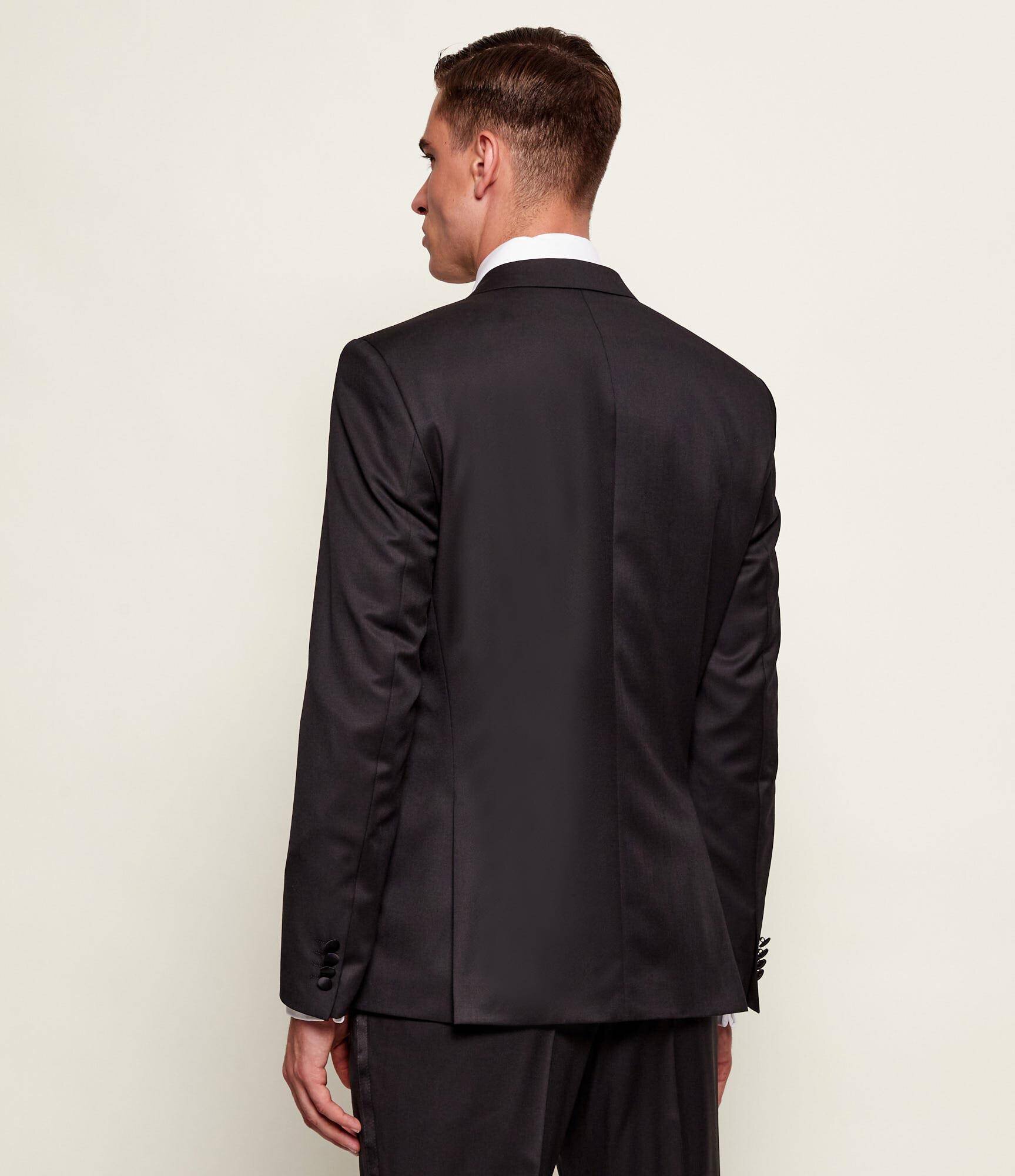 BOSS BLACK De lână sacou | Slim Fit cu adaos de mătase