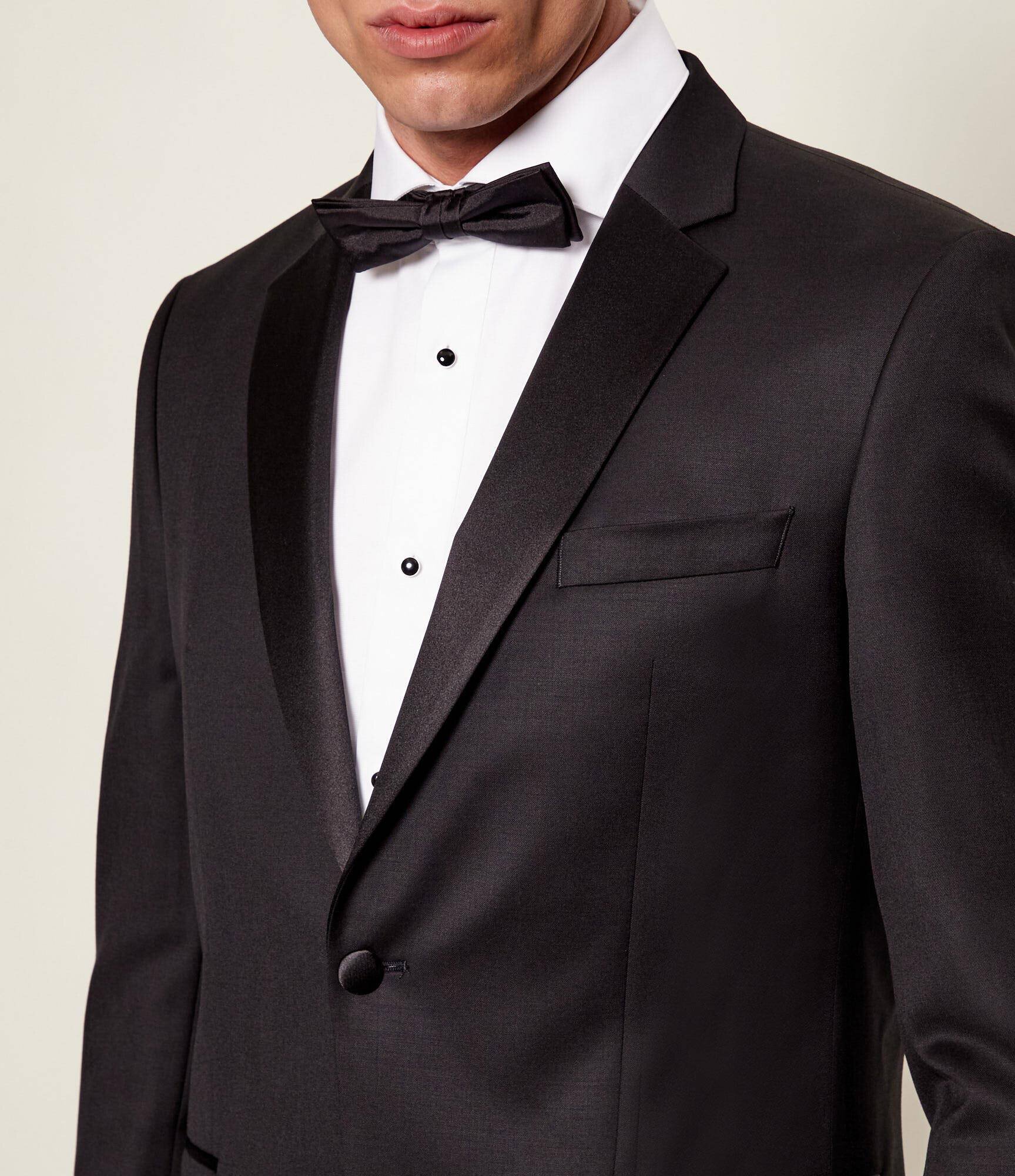 BOSS BLACK De lână sacou | Slim Fit cu adaos de mătase