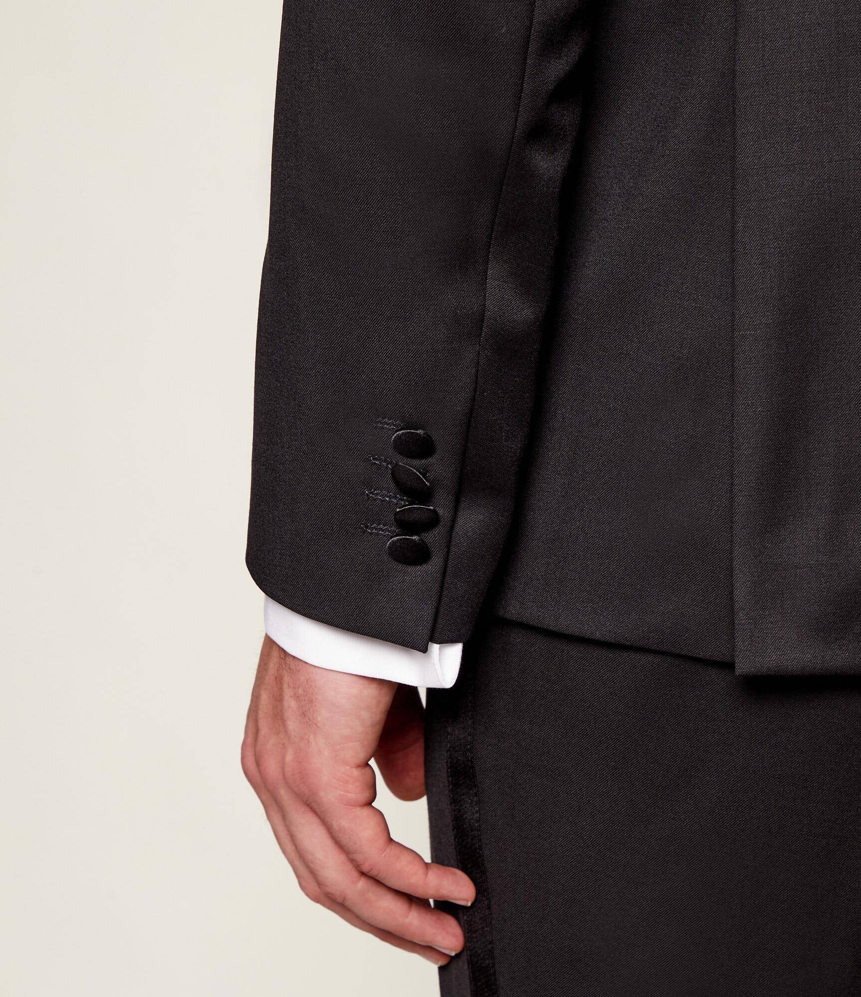 BOSS BLACK De lână sacou | Slim Fit cu adaos de mătase