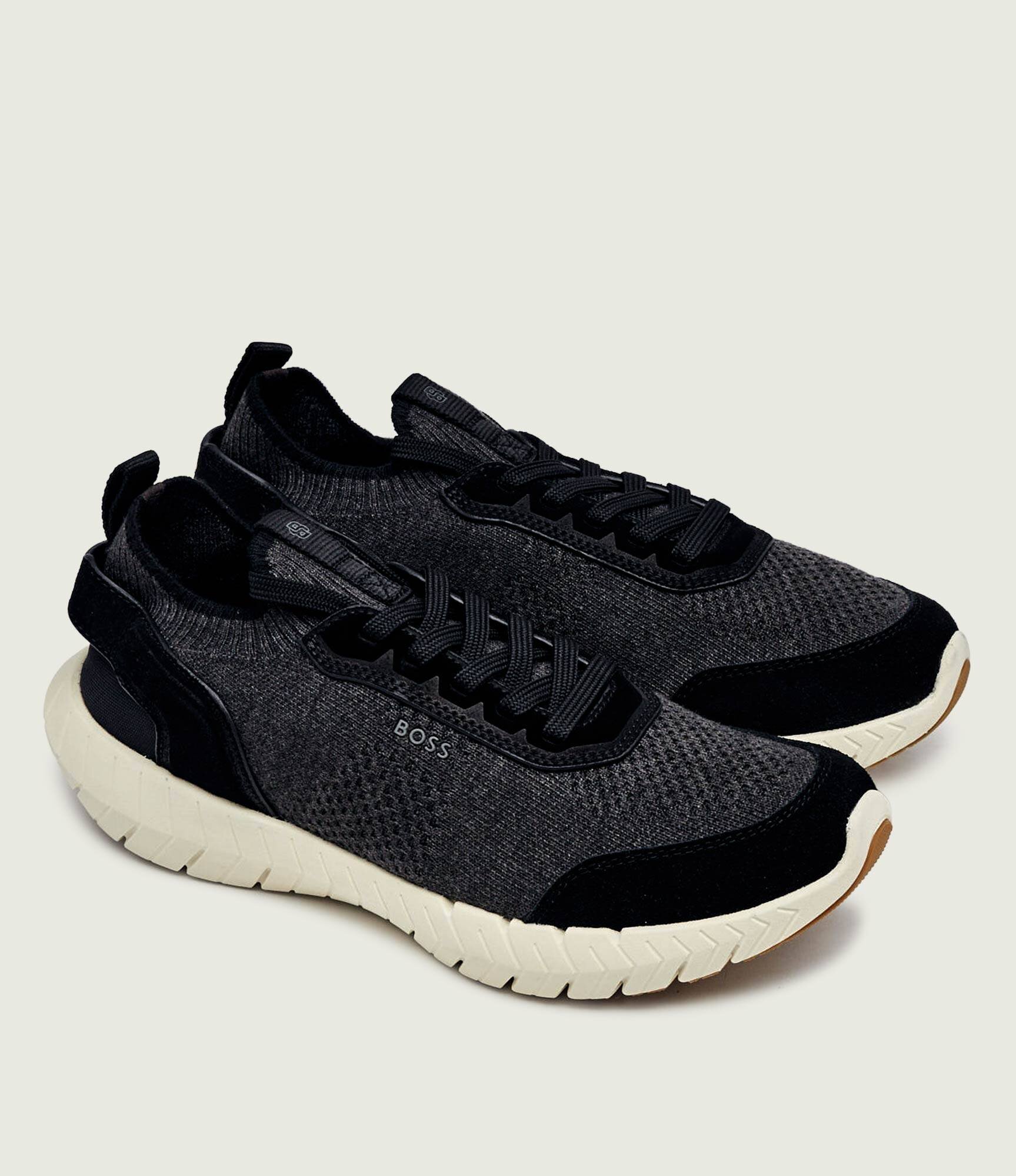 BOSS BLACK De lână sneakers Motion_knwsd | piele întoarsă