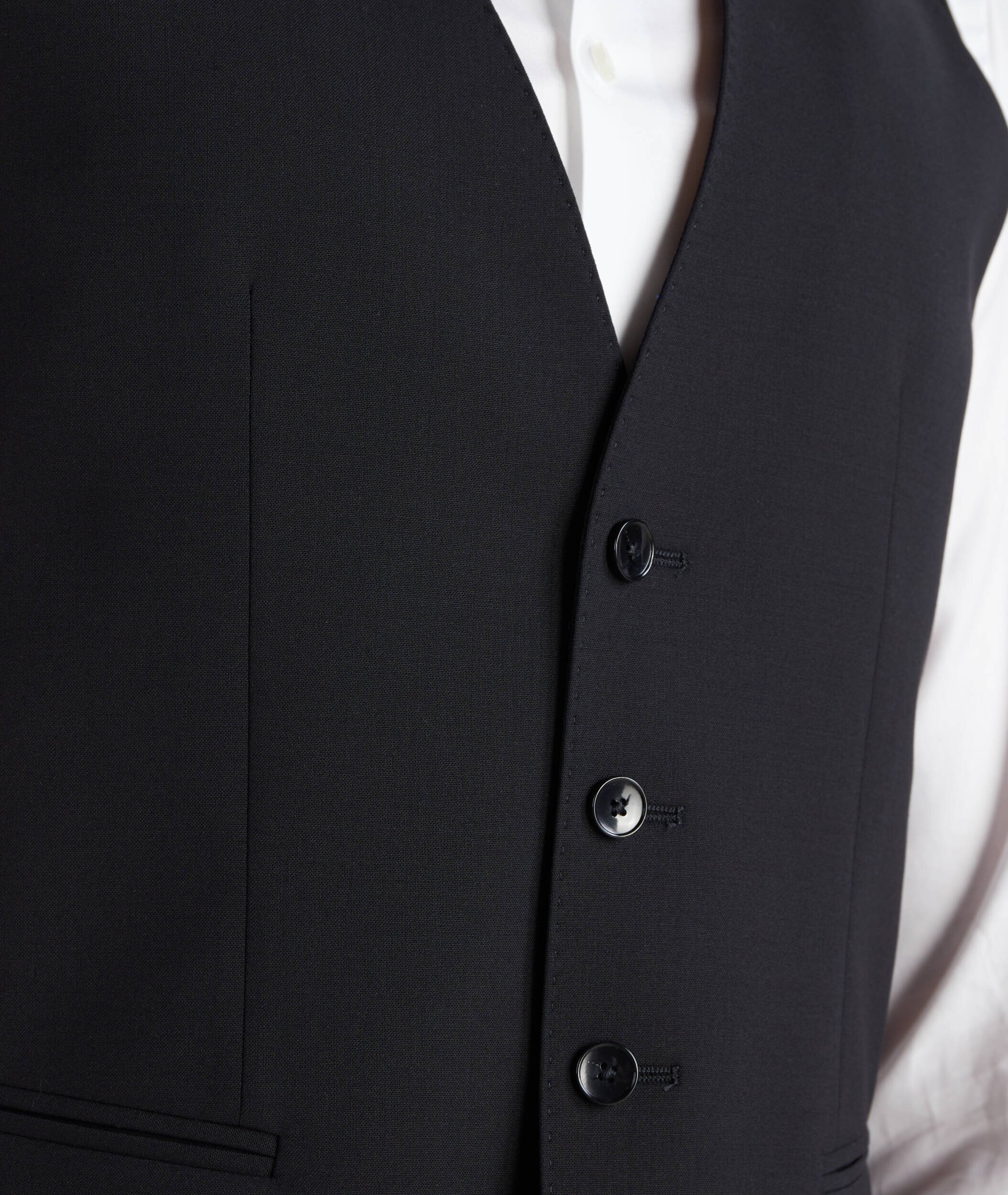 BOSS BLACK De lână vestă | Slim Fit