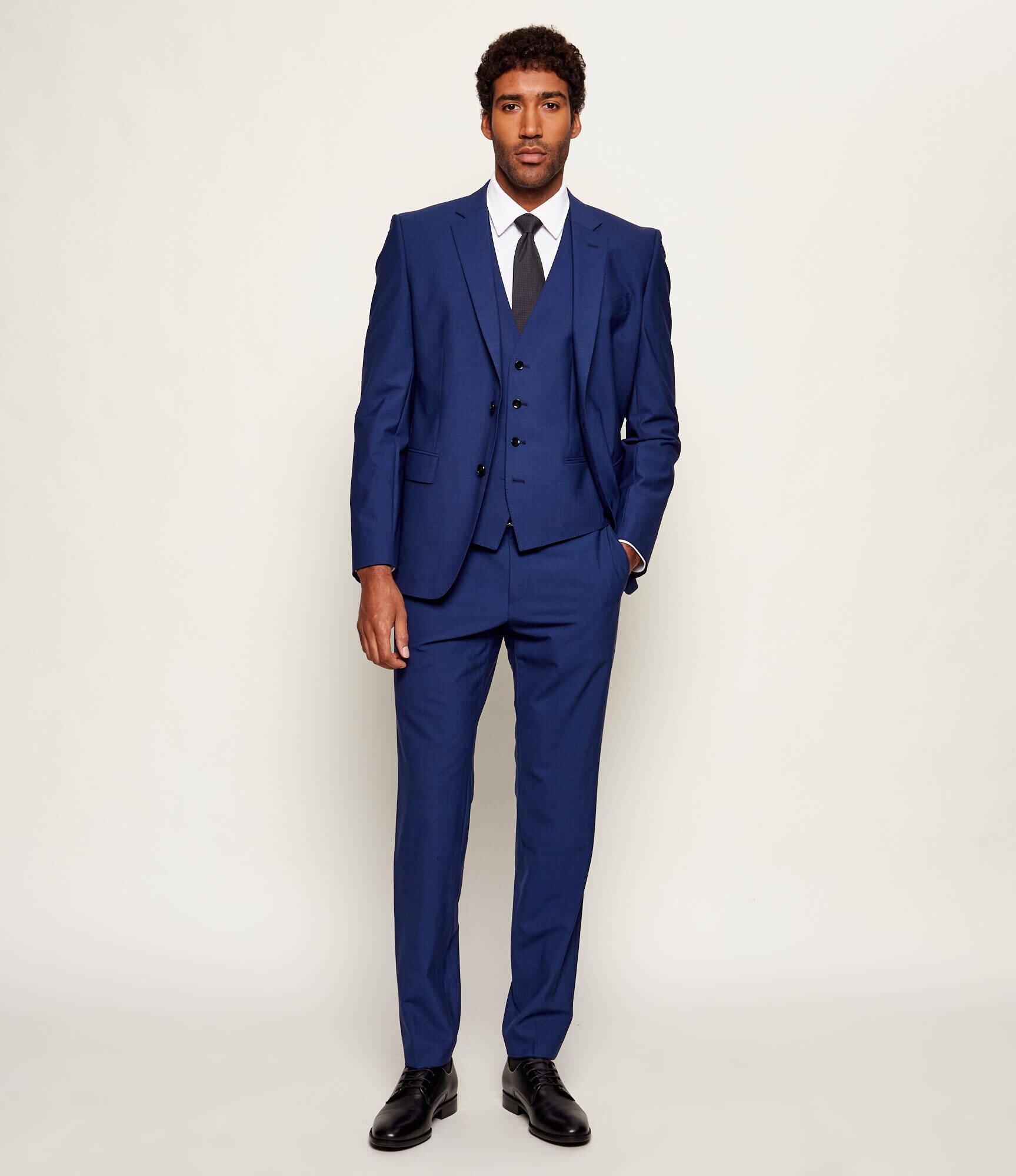 BOSS BLACK de lână vestă | slim fit