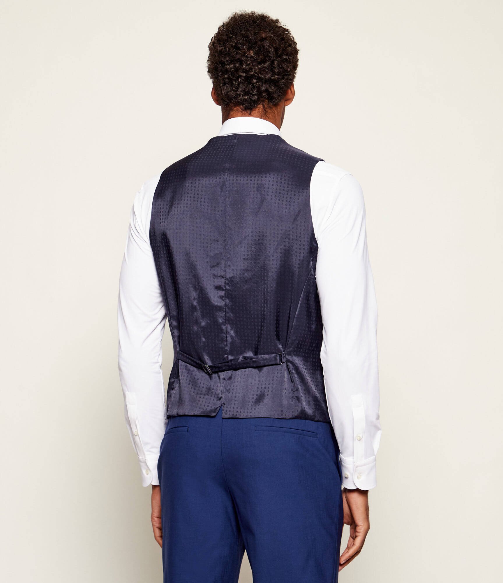 BOSS BLACK de lână vestă | slim fit