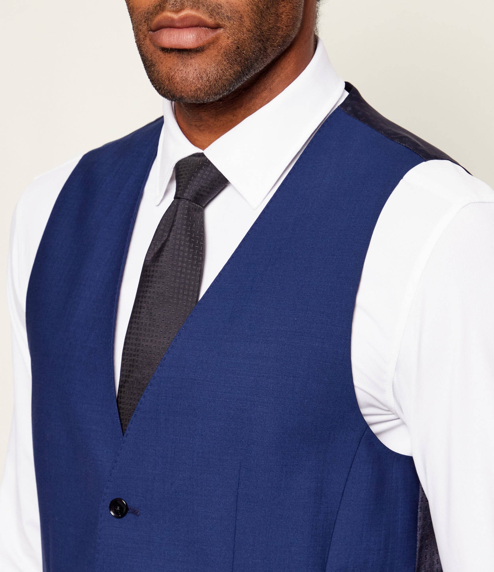 BOSS BLACK de lână vestă | slim fit