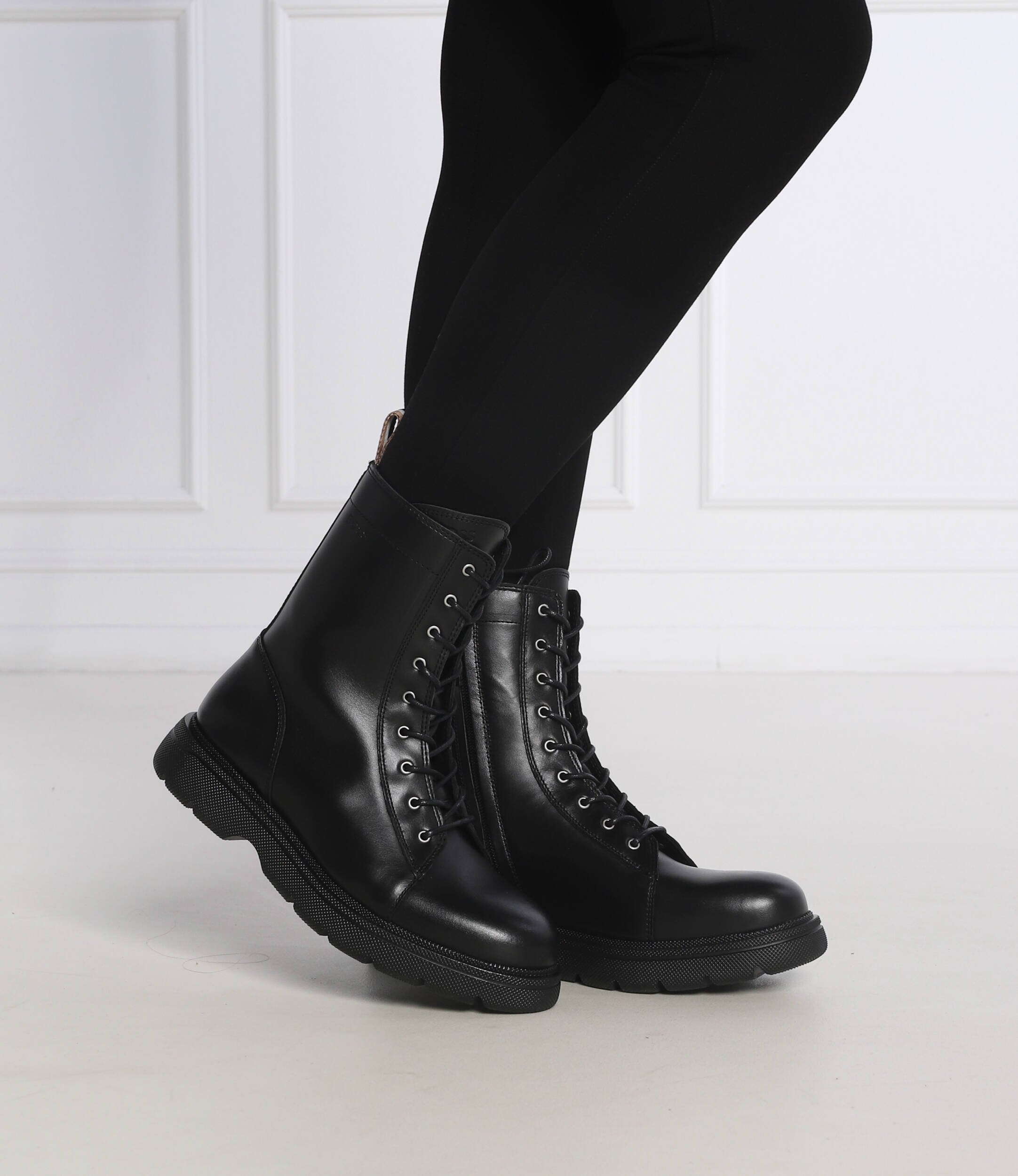 BOSS BLACK De piele botine Jacob LaceUp-C
