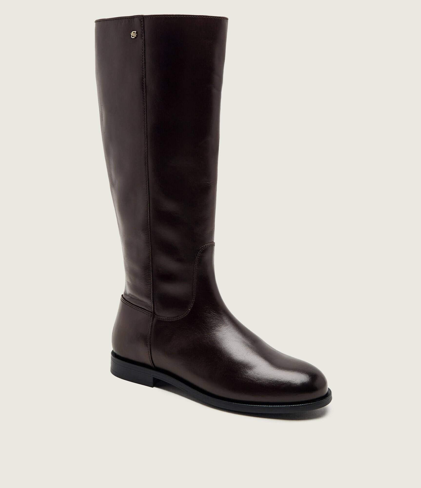 BOSS BLACK De piele cizme de echitație Lycia