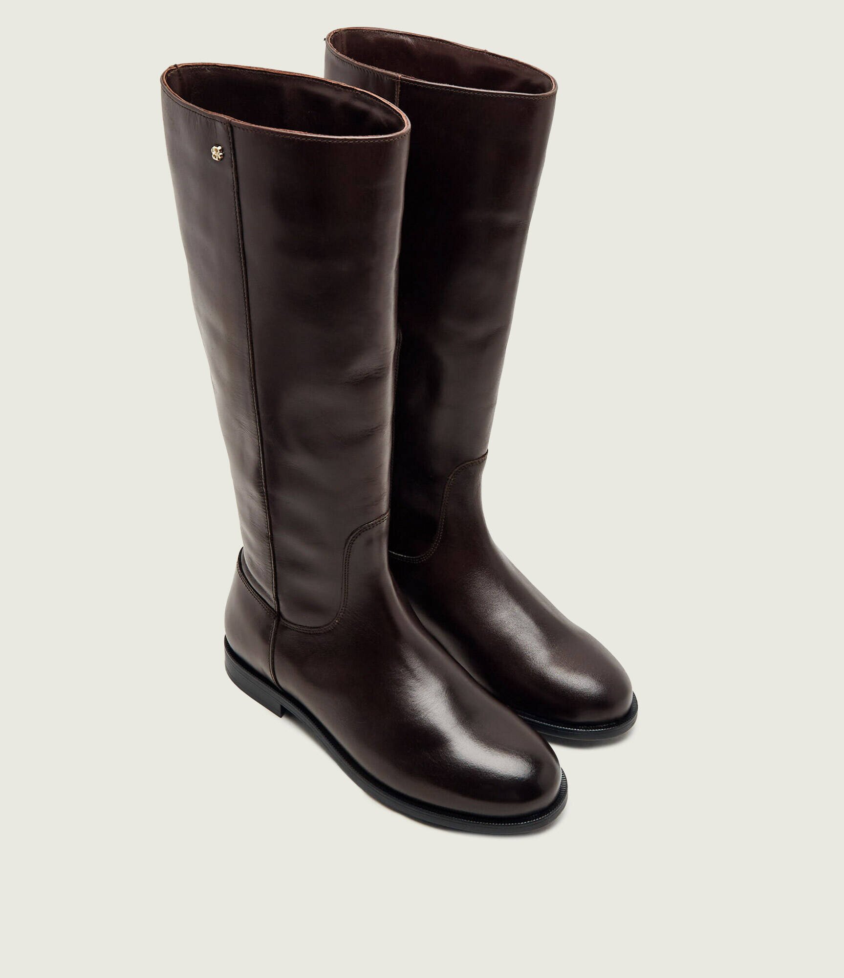 BOSS BLACK De piele cizme de echitație Lycia