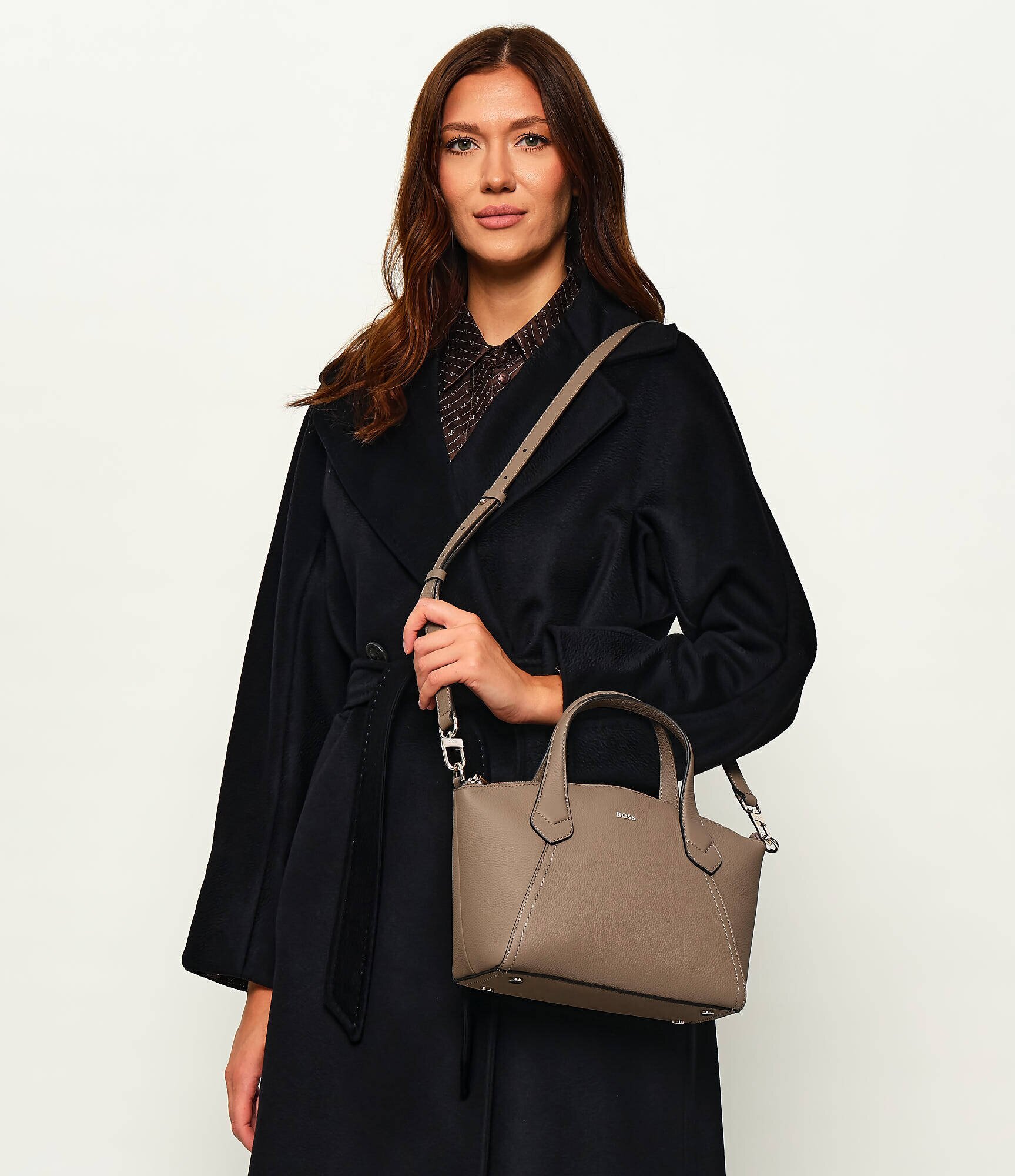 BOSS BLACK De piele cufăr Lenah