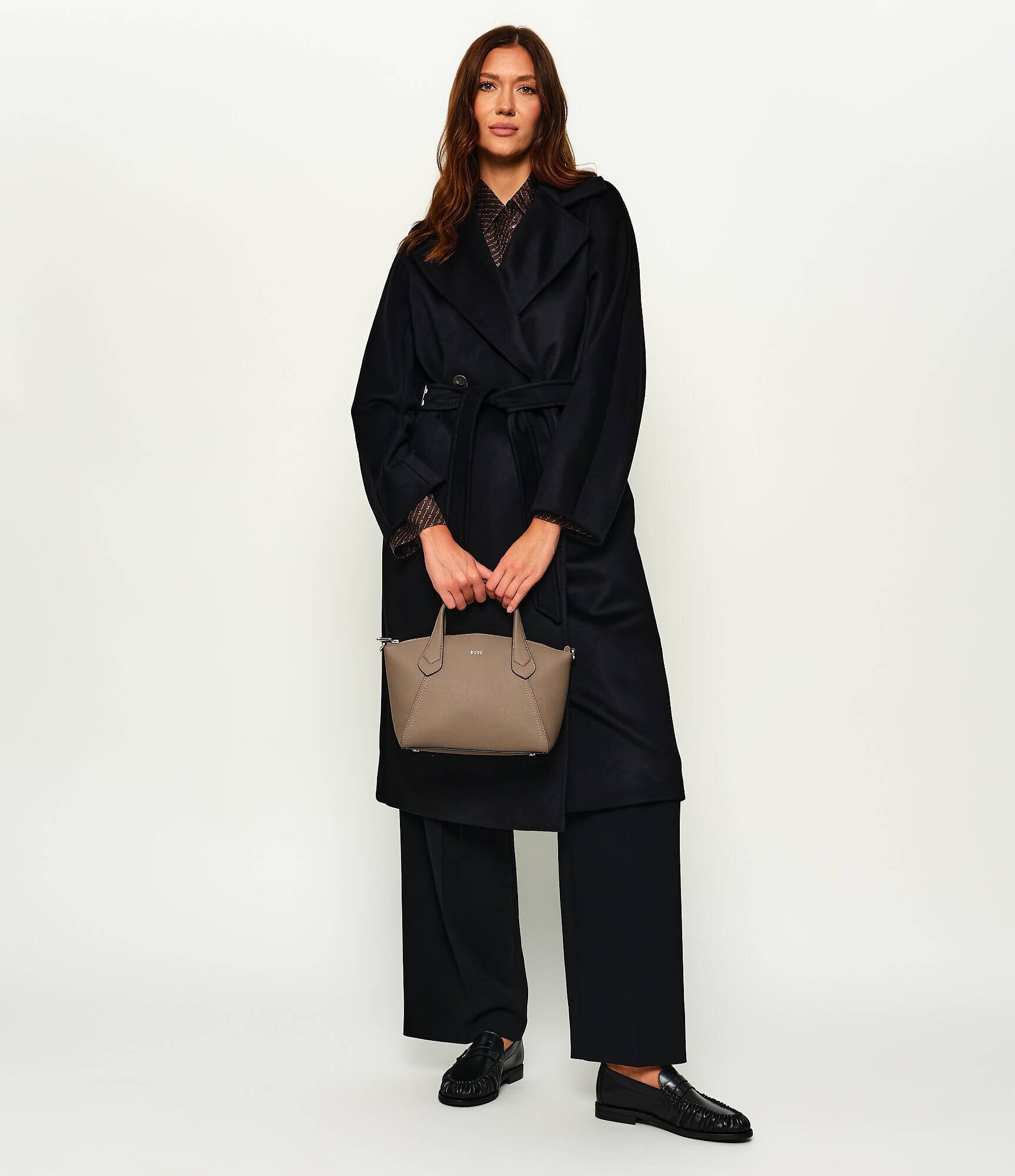 BOSS BLACK De piele cufăr Lenah