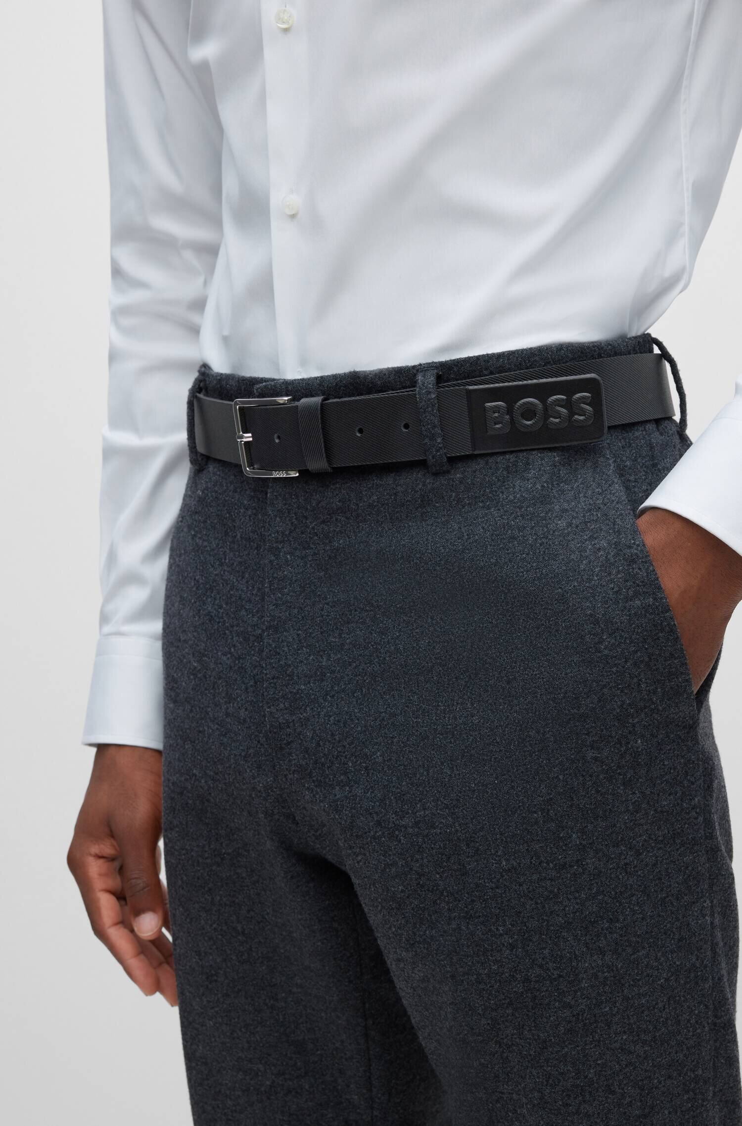 BOSS BLACK De piele curea Ther