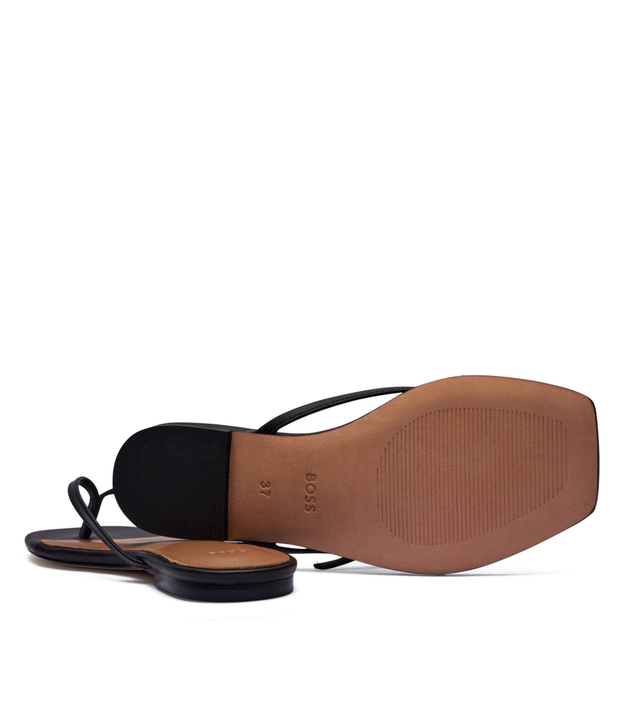 BOSS BLACK De piele flip flops Charlize