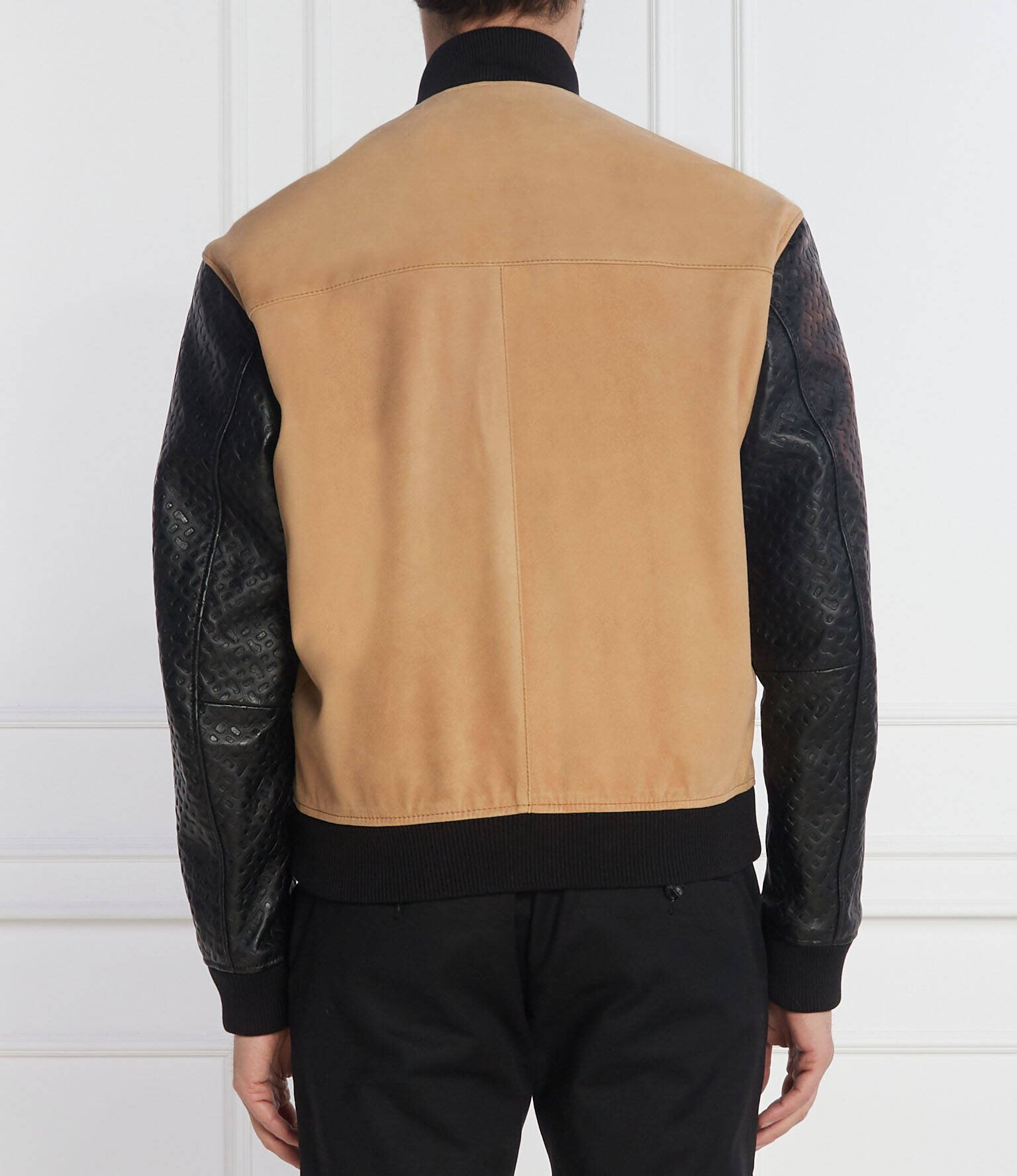 BOSS BLACK De piele geacă bomber Moniro | Regular Fit