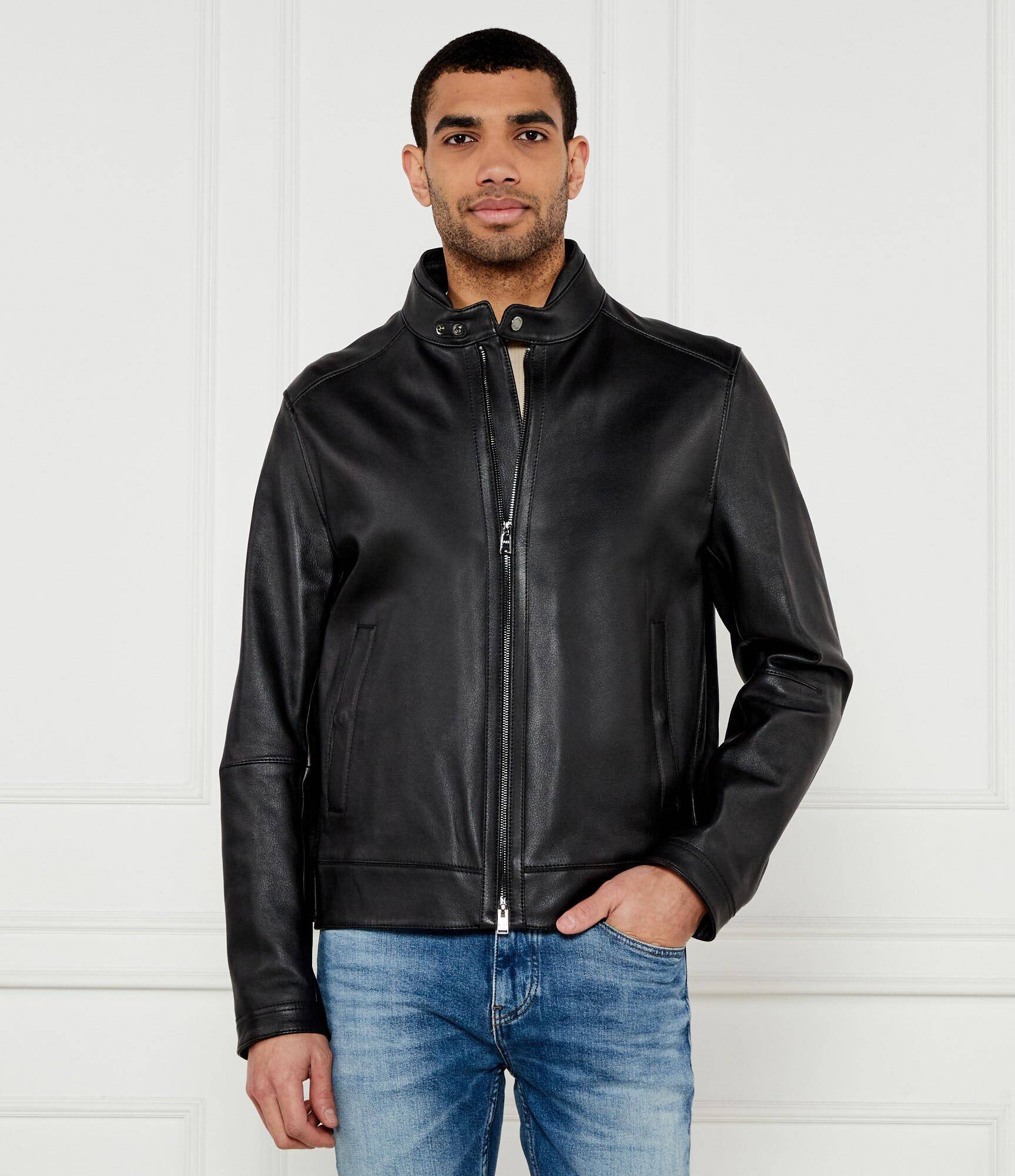 BOSS BLACK De piele geacă H-Mansell3 | Regular Fit
