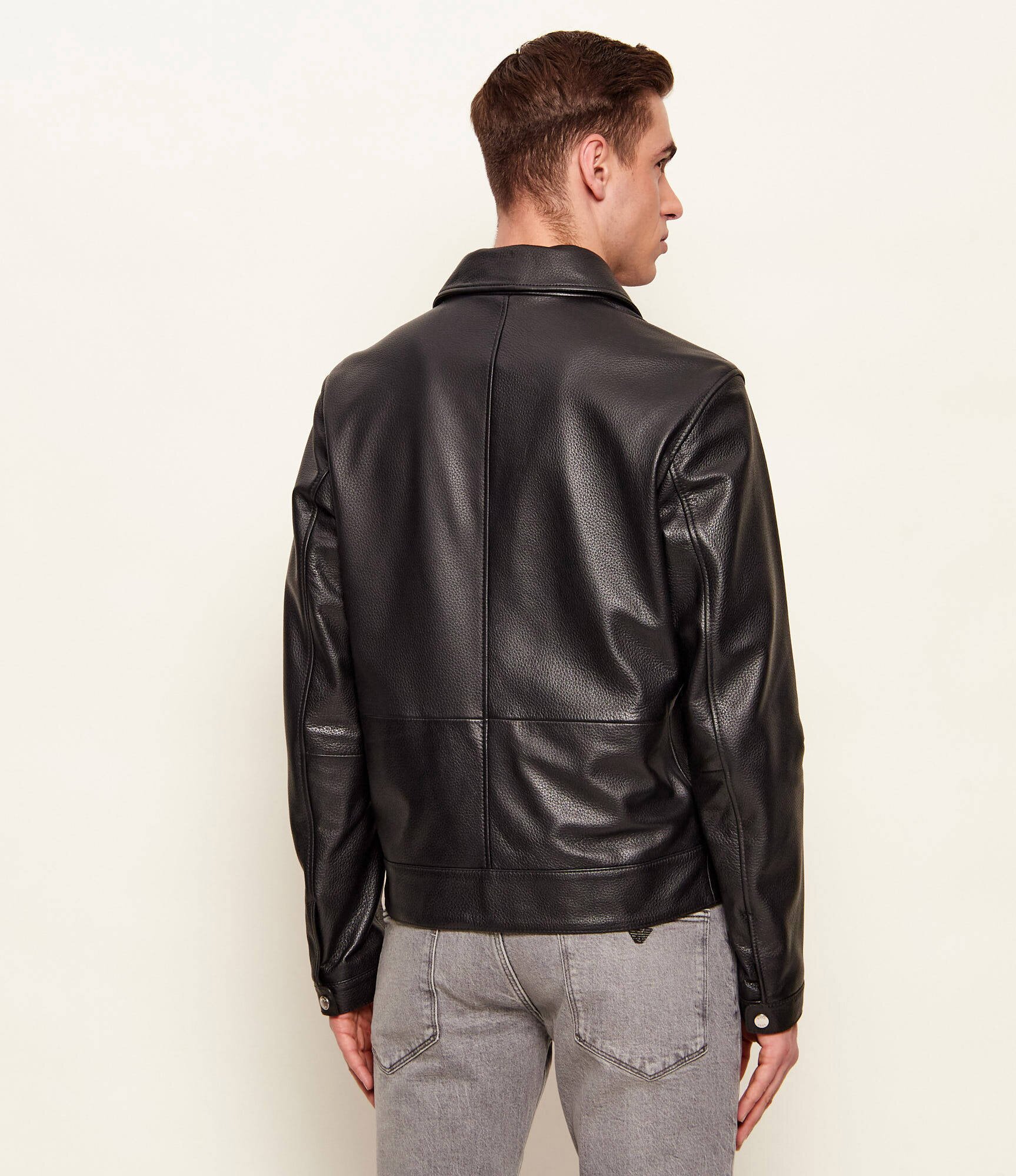 BOSS BLACK De piele geacă H-Mapson4 | Regular Fit