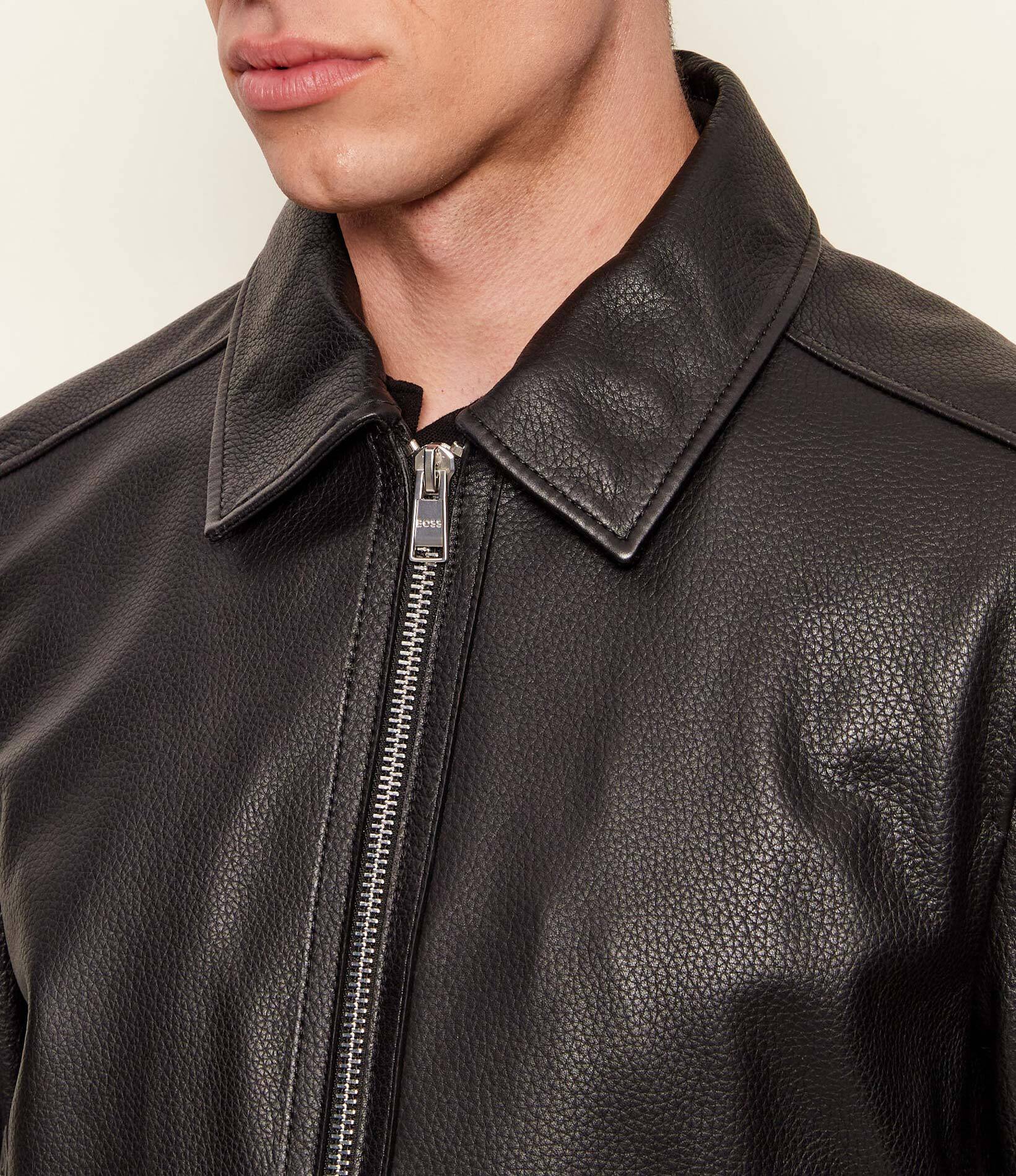 BOSS BLACK De piele geacă H-Mapson4 | Regular Fit
