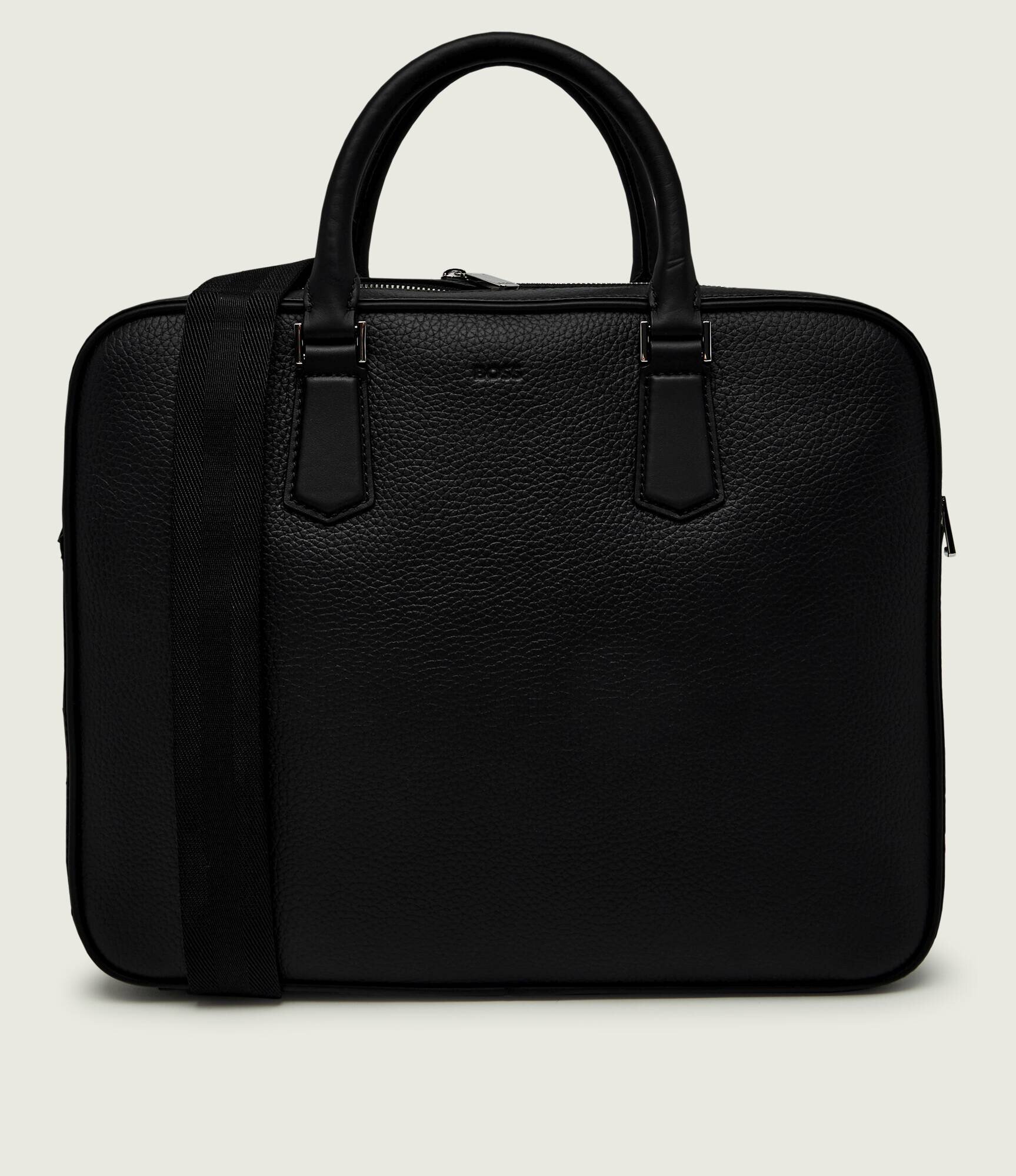 BOSS BLACK De piele geantă pentru laptop 15" New Crosstown_Doc N.