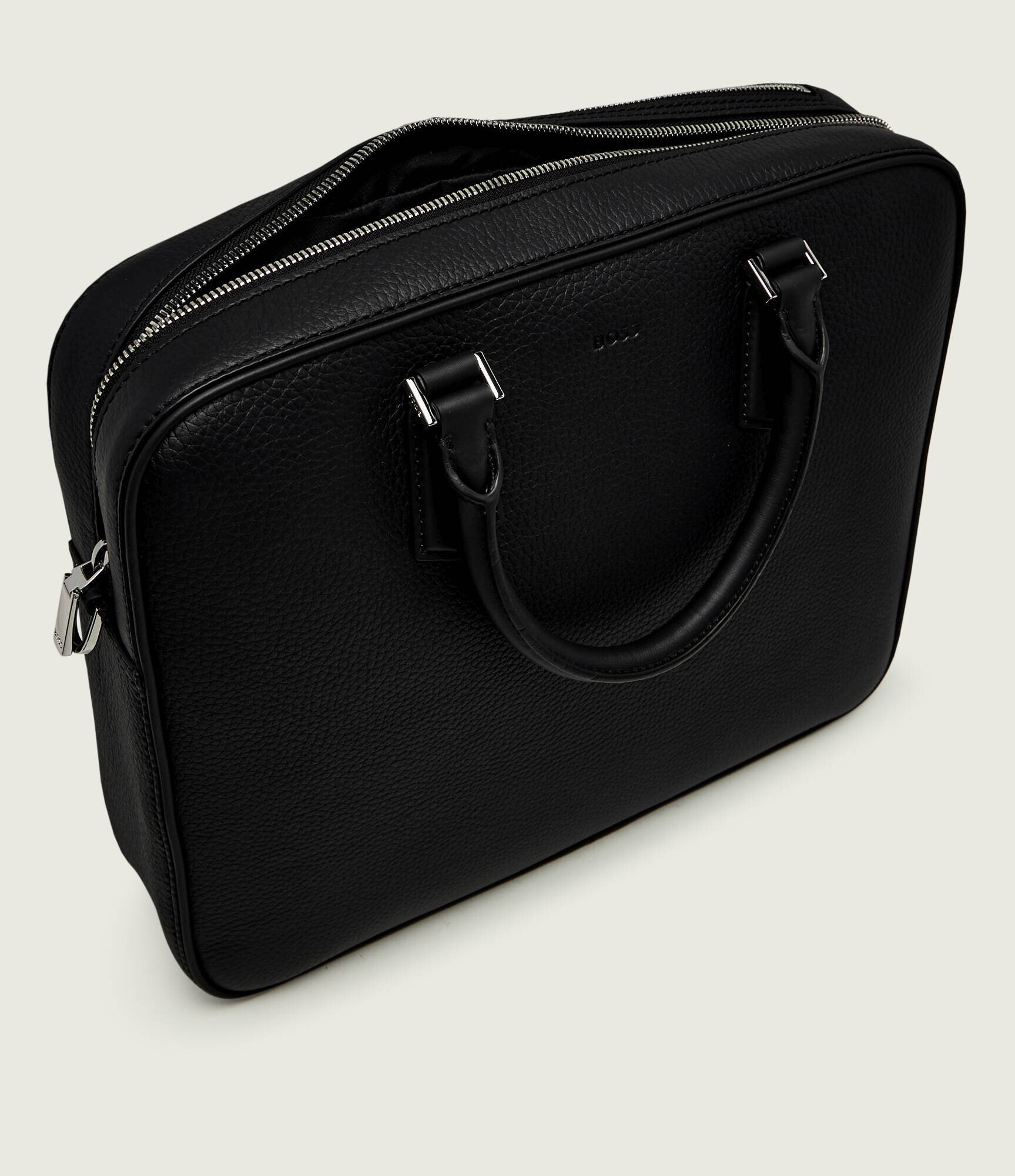 BOSS BLACK De piele geantă pentru laptop 15" New Crosstown_Doc N.