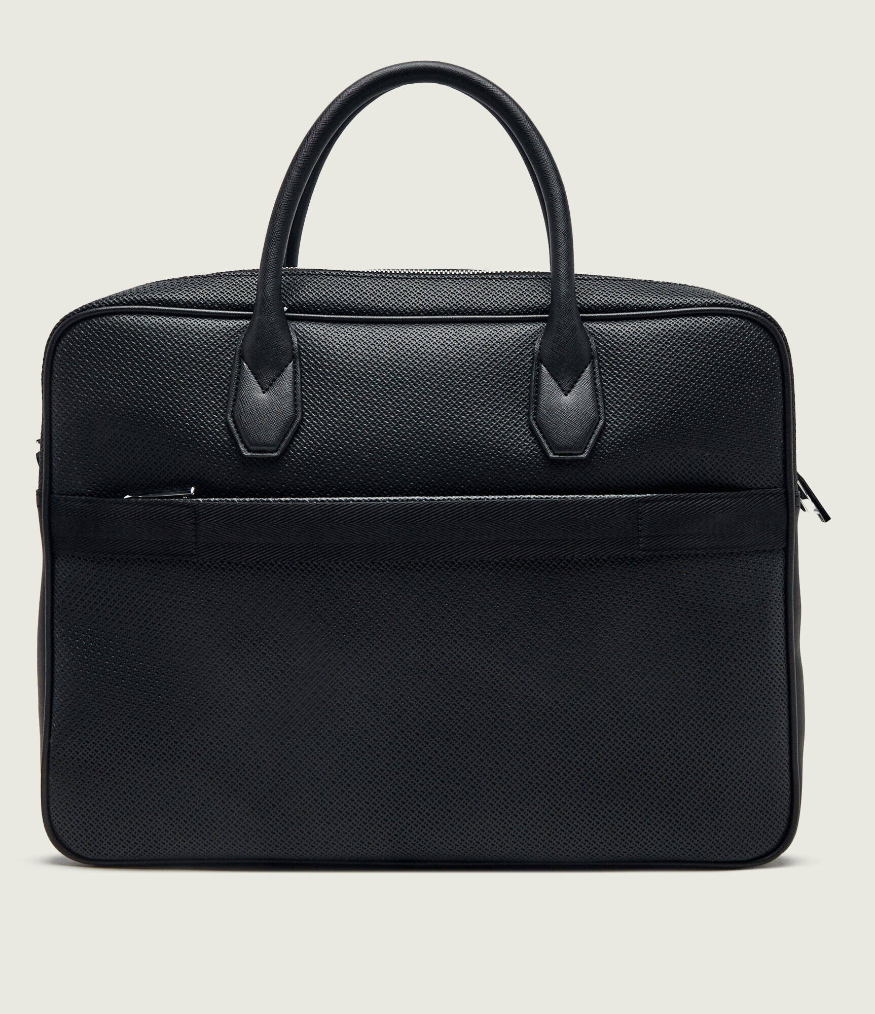 BOSS BLACK De piele geantă pentru laptop 17" Northon_M