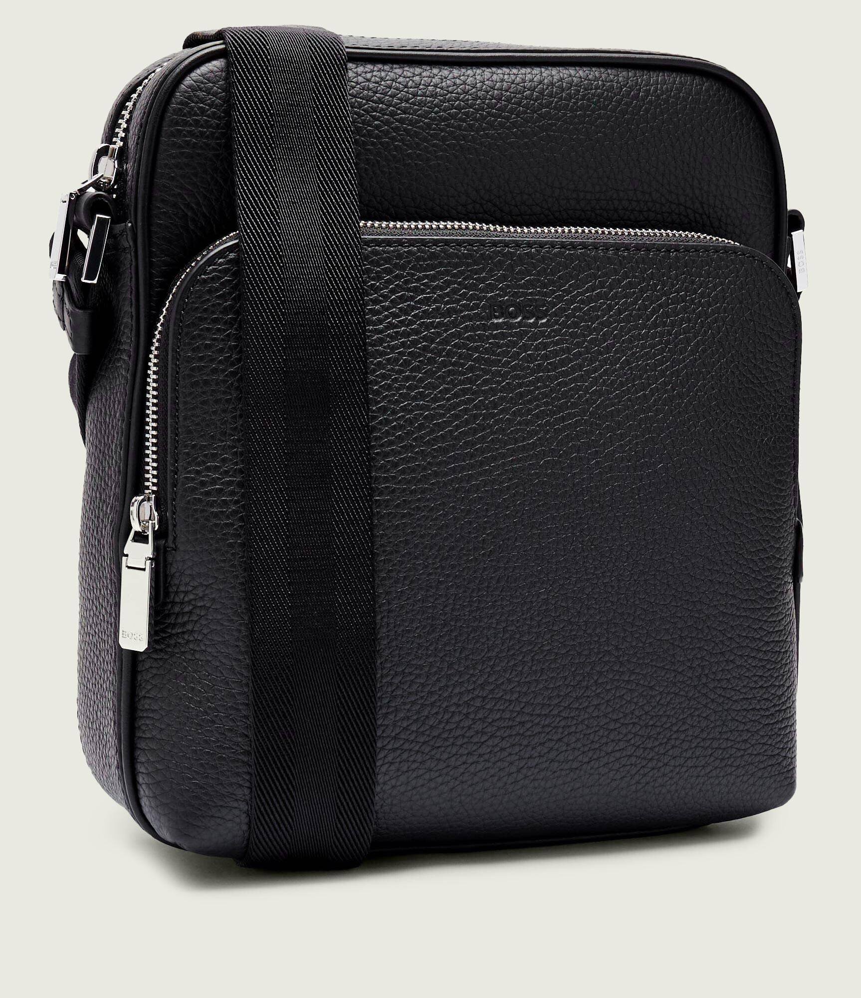 BOSS BLACK De piele geantă reporter New Crosstown_NS