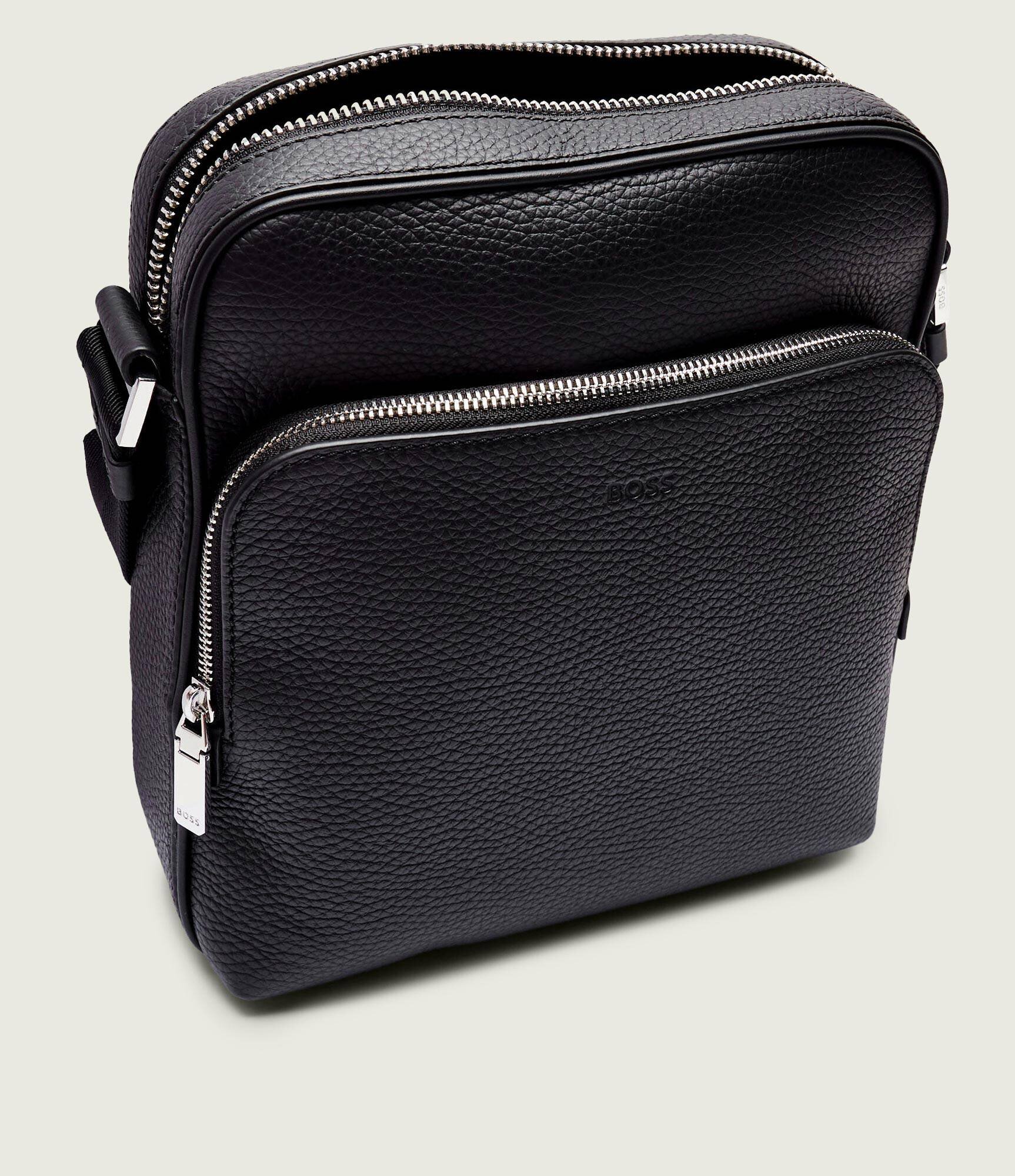 BOSS BLACK De piele geantă reporter New Crosstown_NS