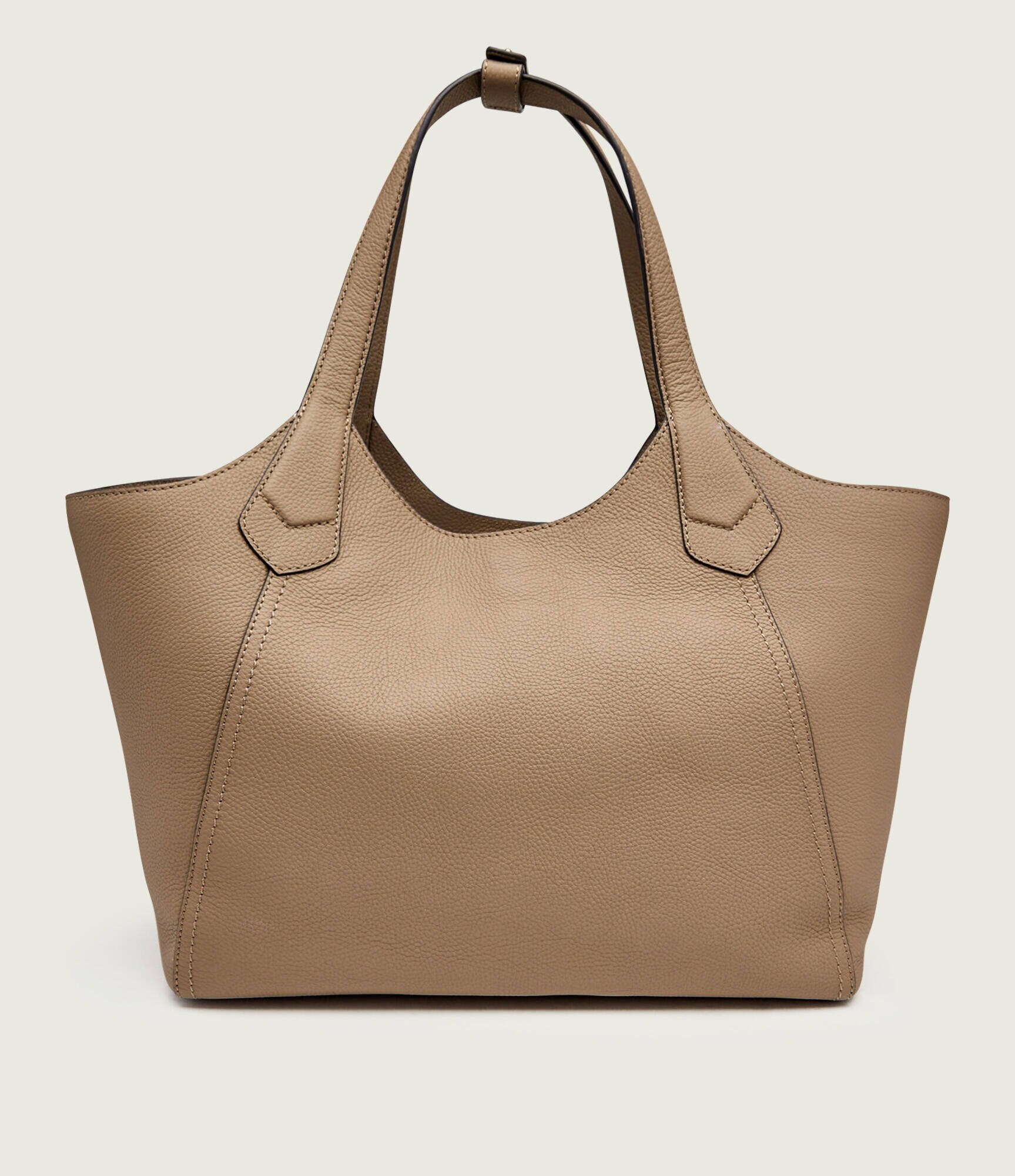 BOSS BLACK De piele geantă shopper Lenah