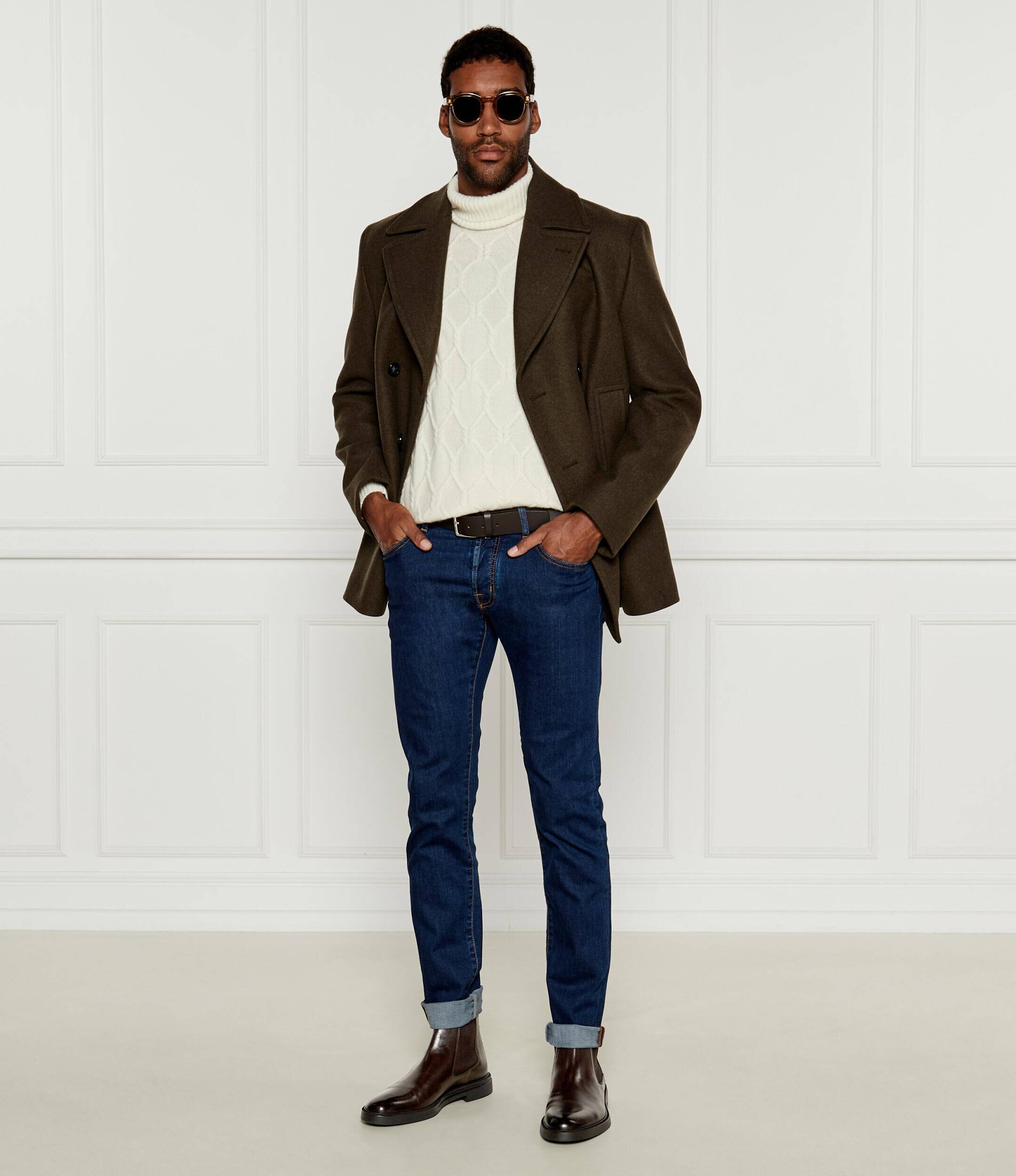 BOSS BLACK De piele ghete chelsea Theon