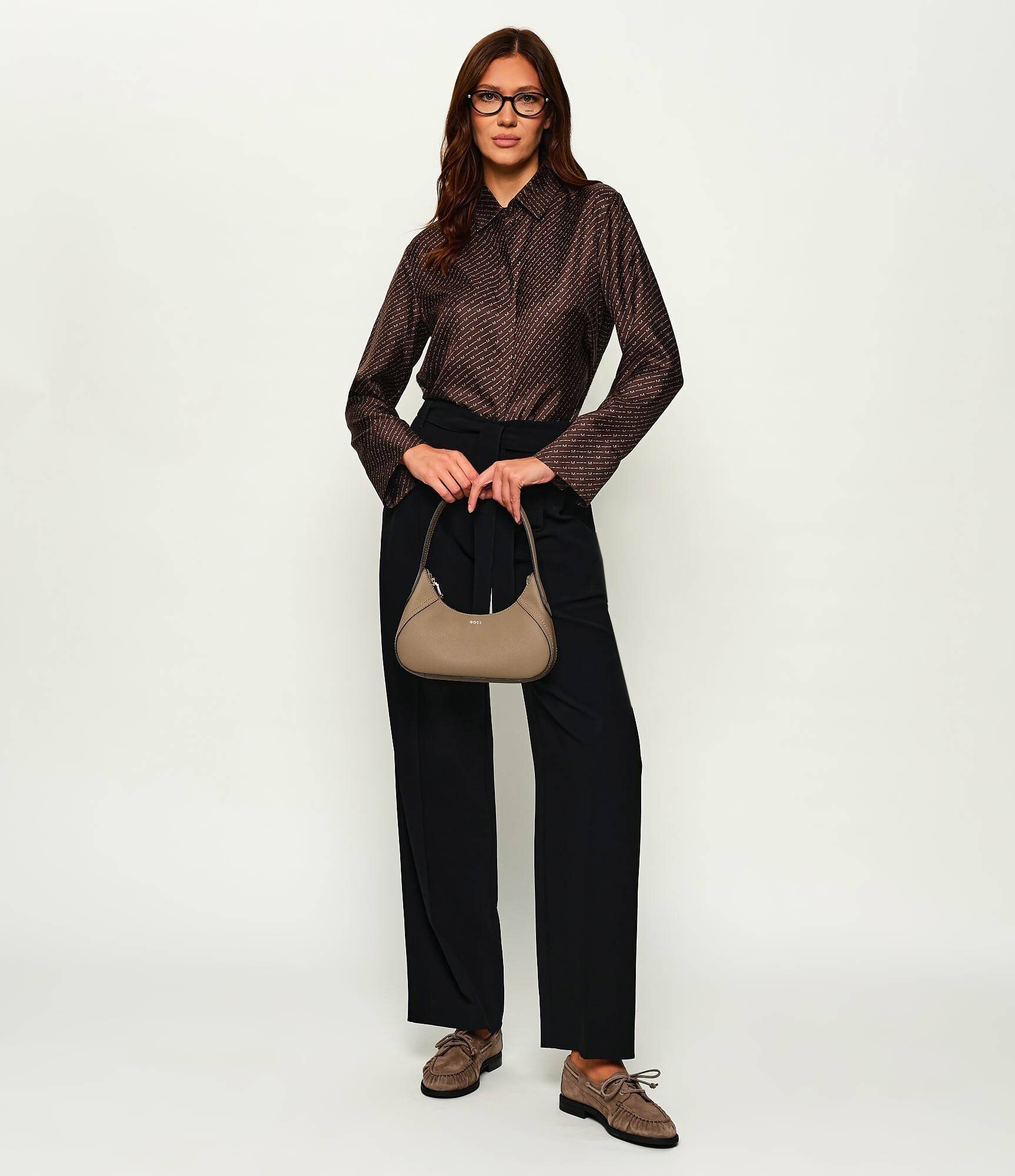 BOSS BLACK De piele hobo Lenah