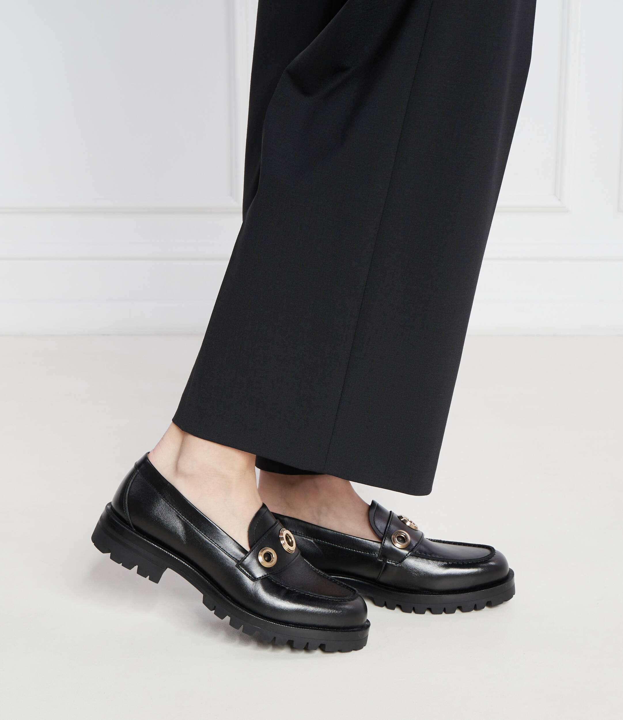 BOSS BLACK De piele mocasini Helen