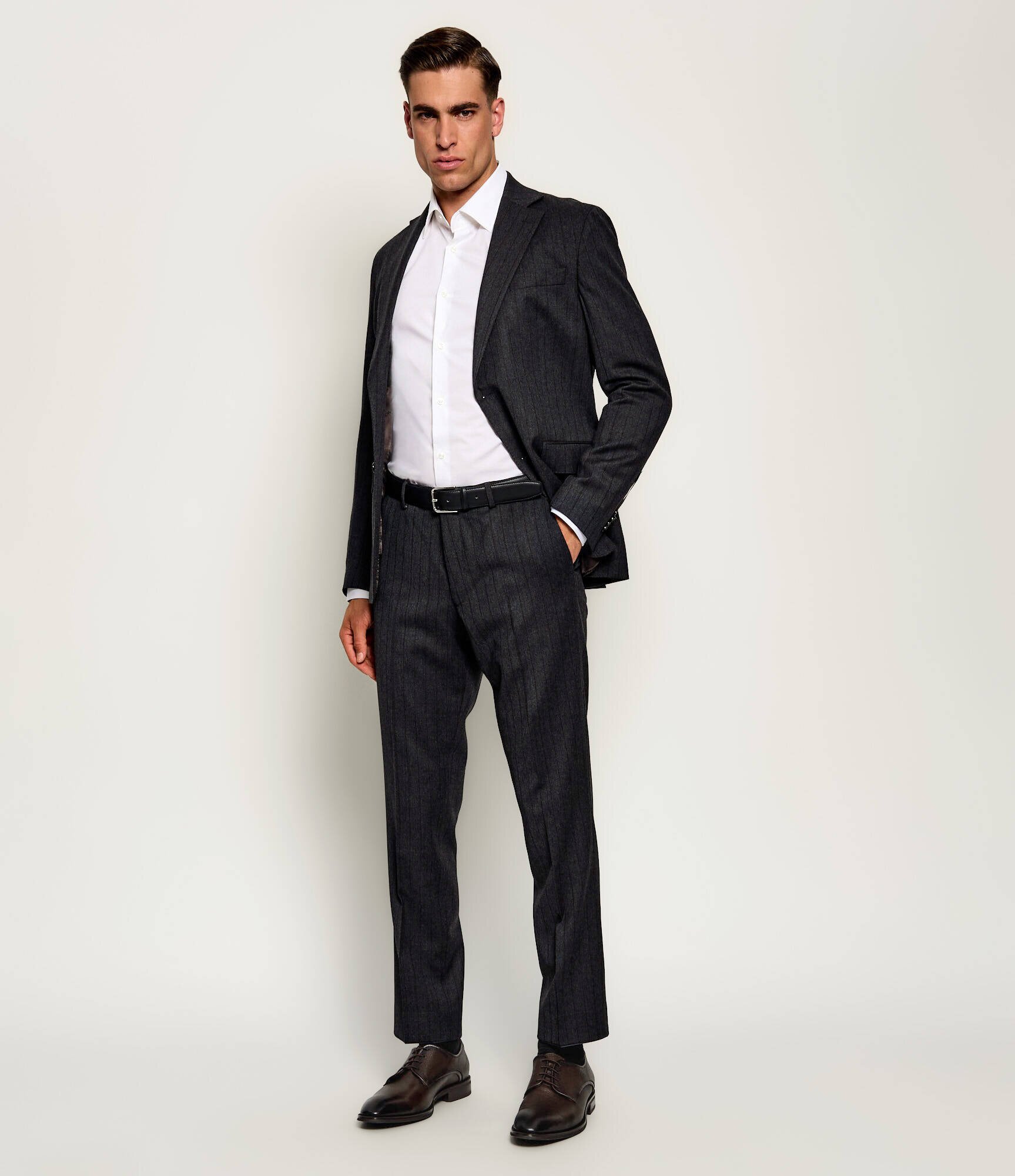 BOSS BLACK De piele pantofi derby Derrek_Derb_grpt