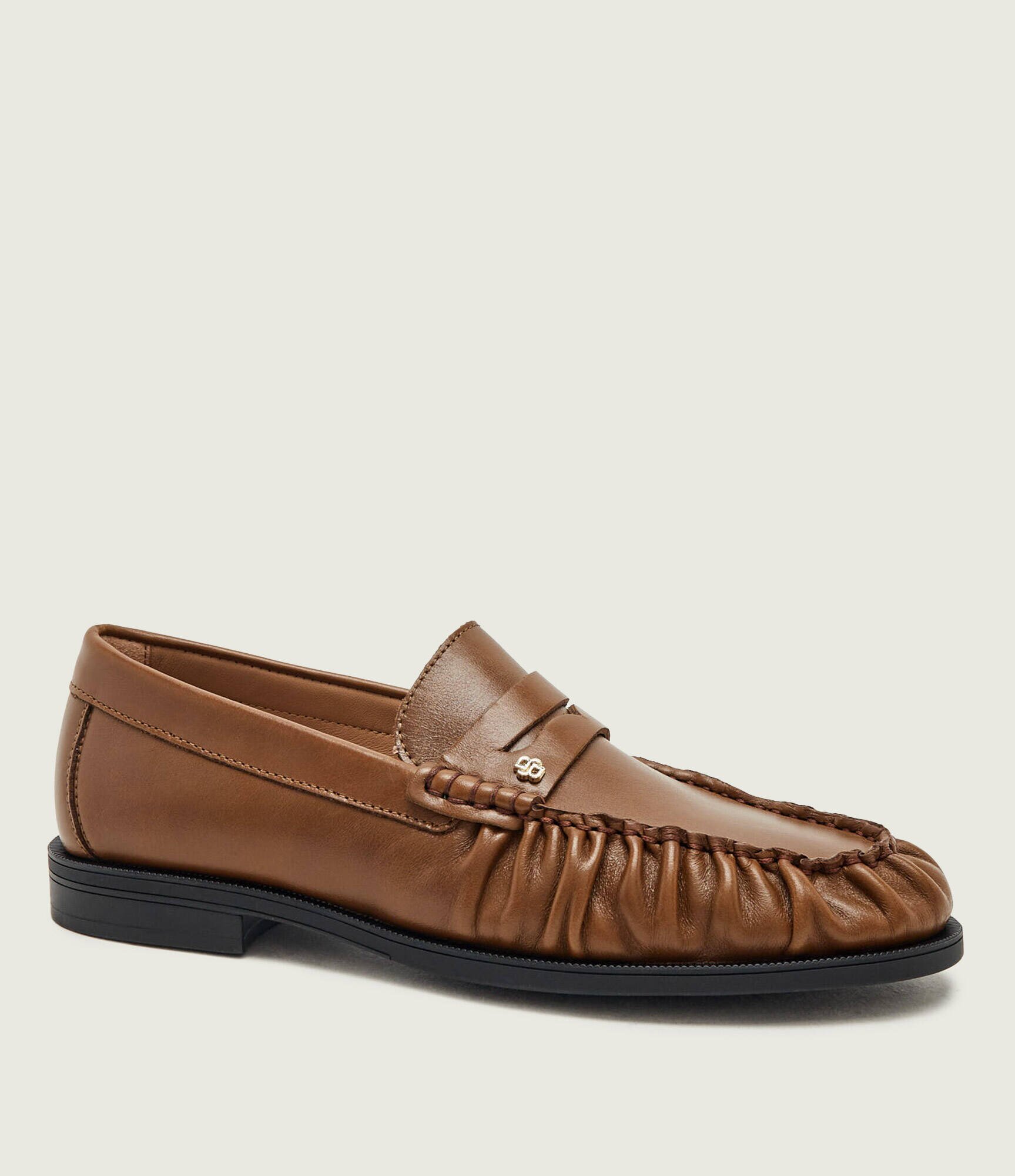 BOSS BLACK De piele pantofi loafer Lycia_Mocc_LTWR